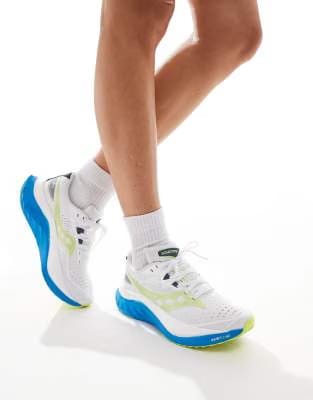 Saucony Endorphin Speed 4 White Viziblue Womens