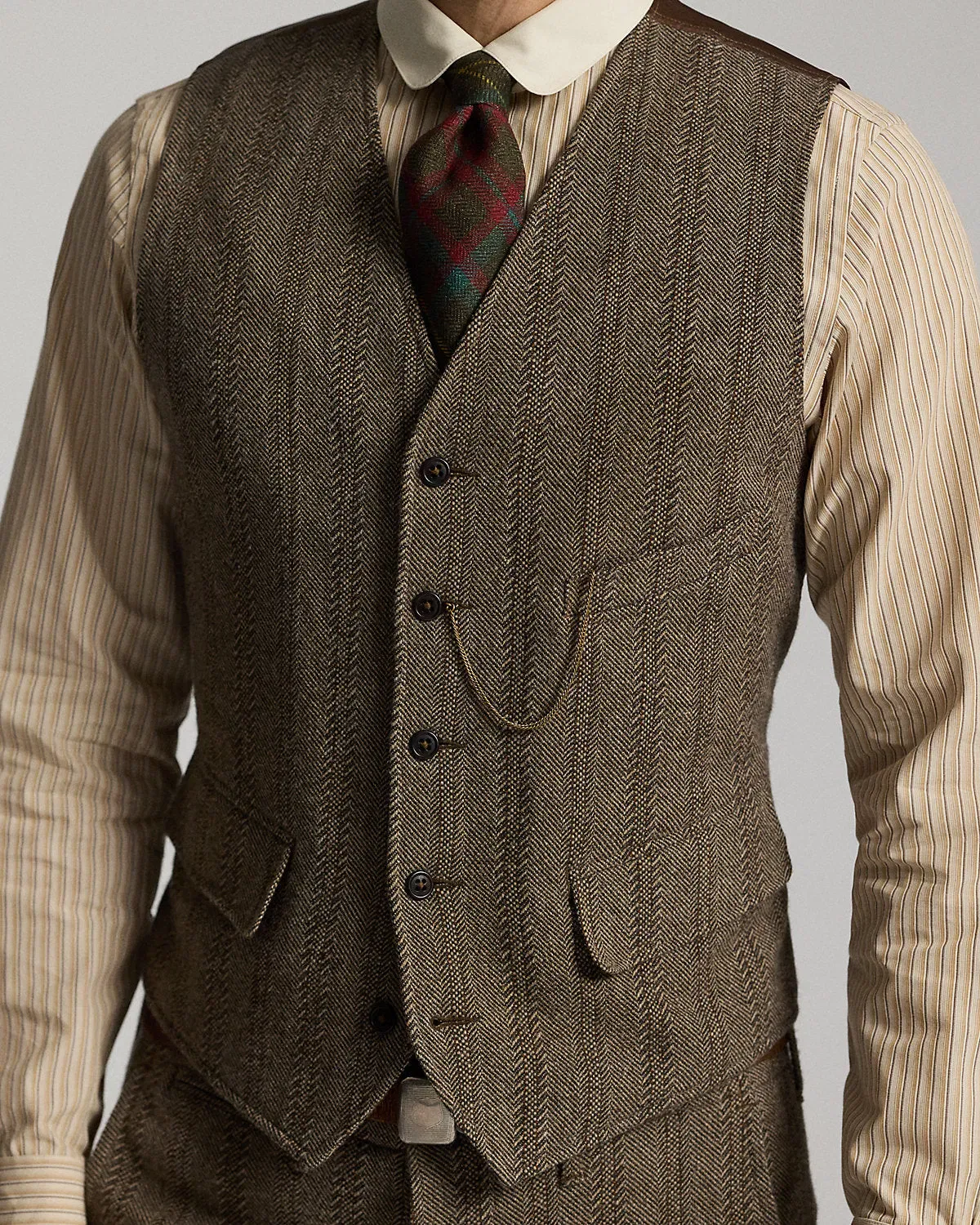 Ralph Lauren WoolCotton Herringbone Vest