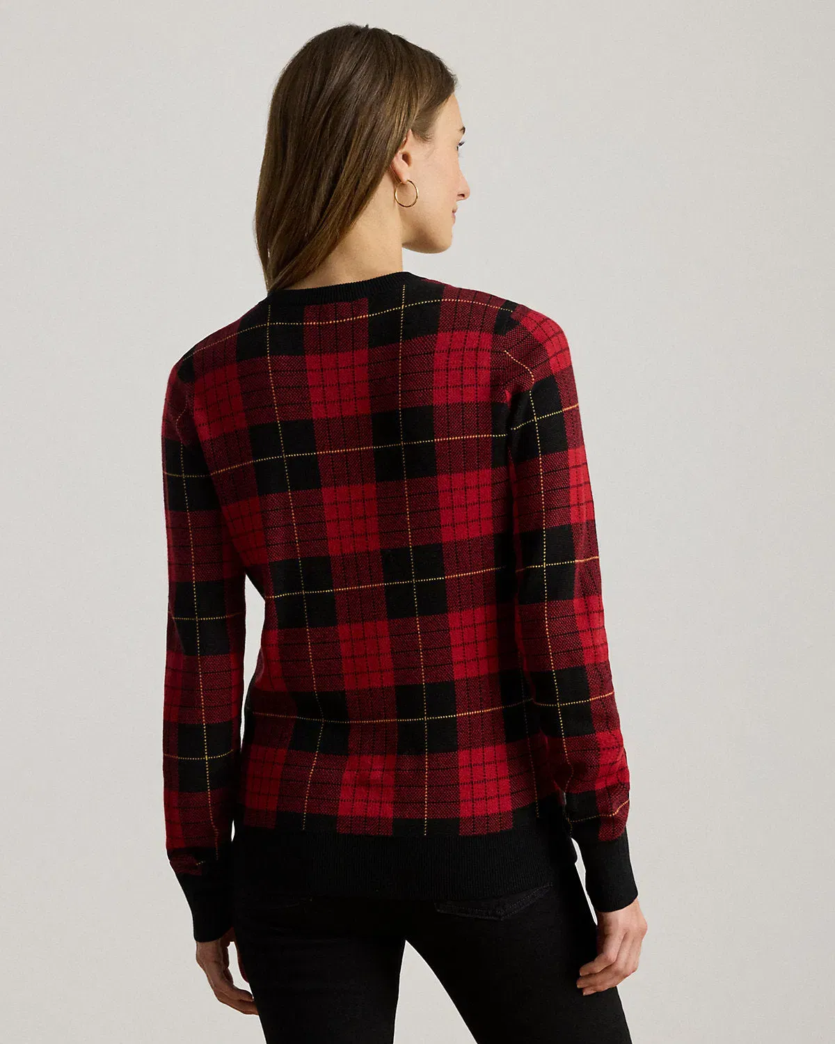 Ralph Lauren Plaid CottonBlend Sweater