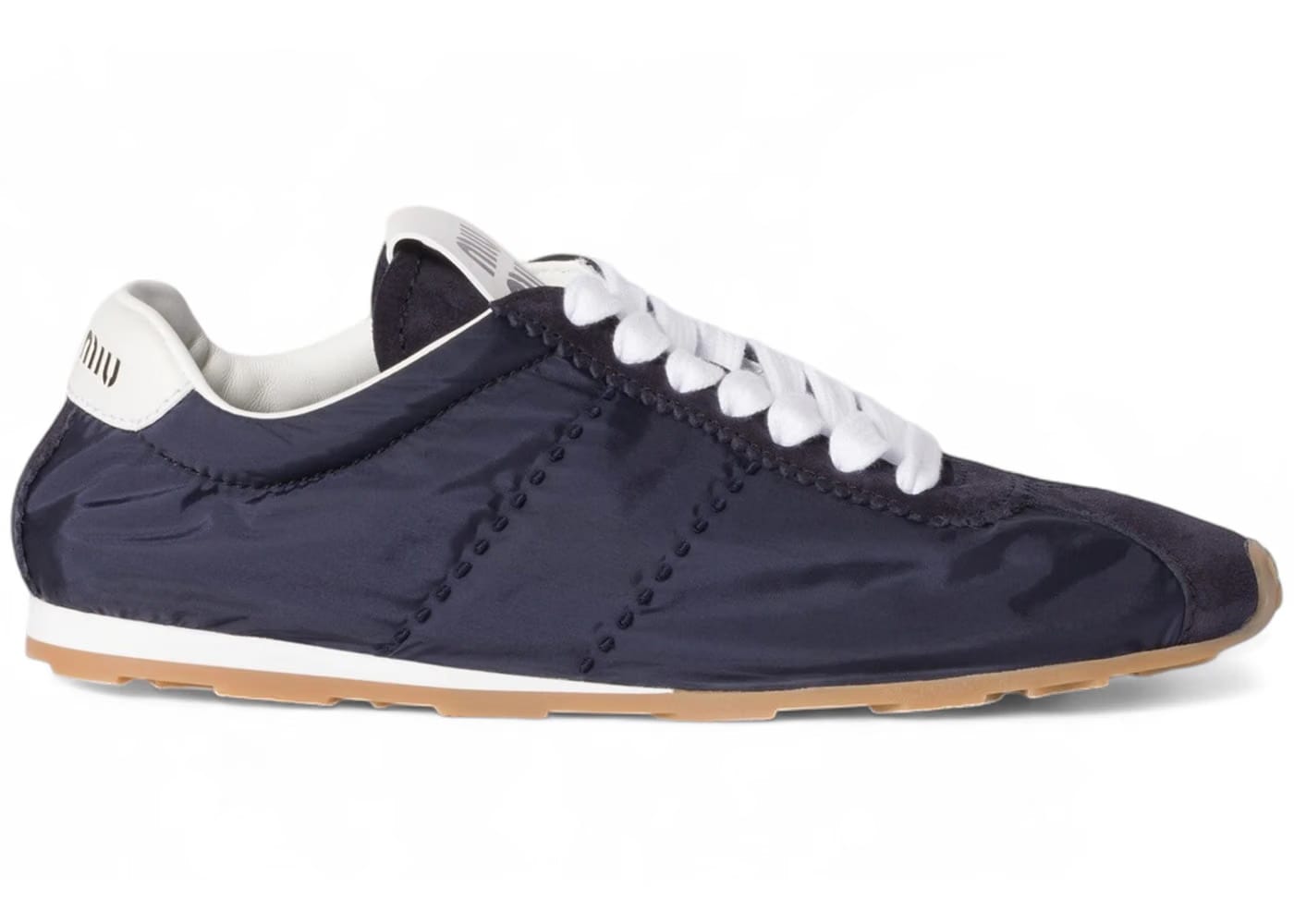 Miu Miu Plume Navy Technical Fabric Gum (Women's)
