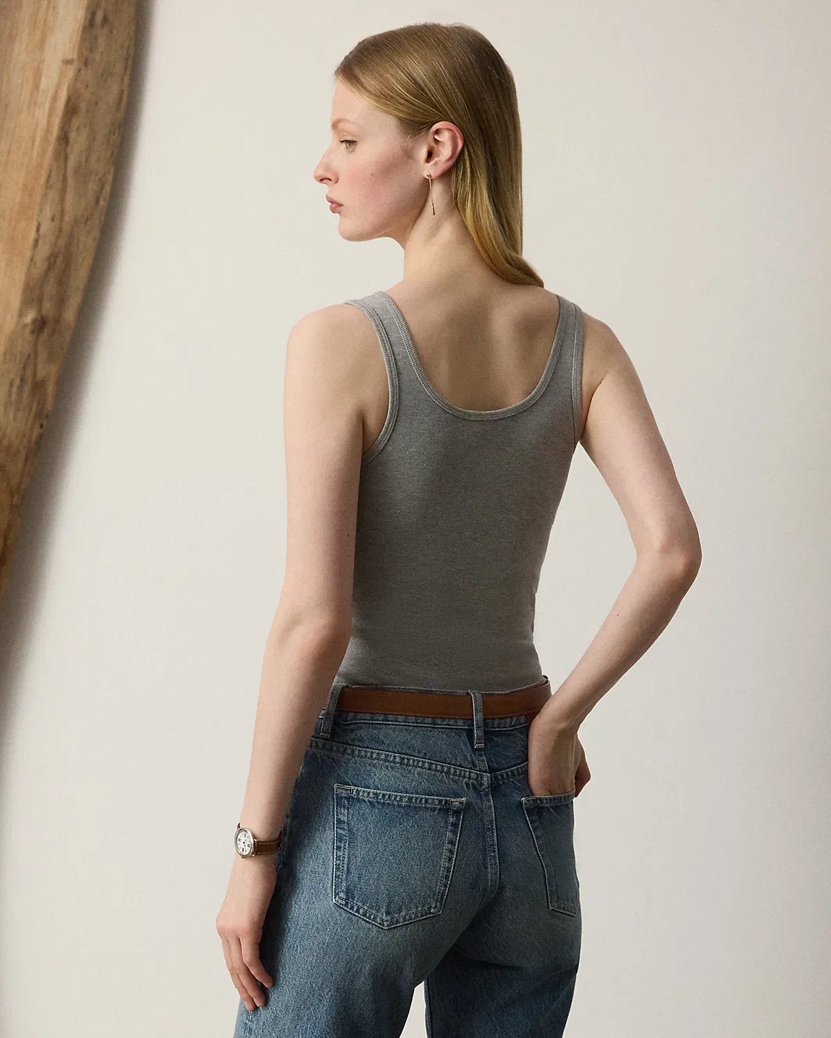 Ralph Lauren Ellis RibKnit CottonBlend Tank Top