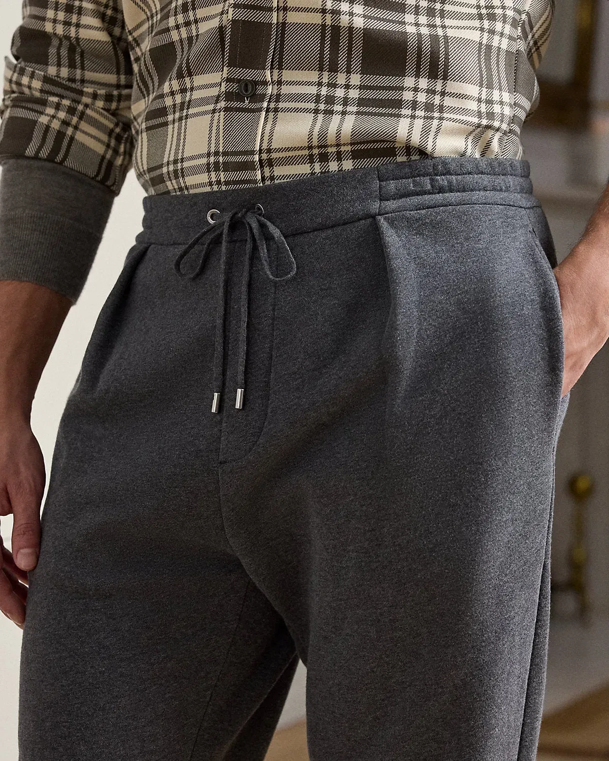Ralph Lauren CottonCashmere Fleece Drawstring Pant
