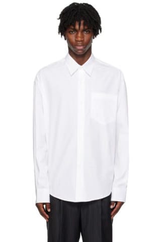 White Cotton Boxy Embroidered Ami De Coeur