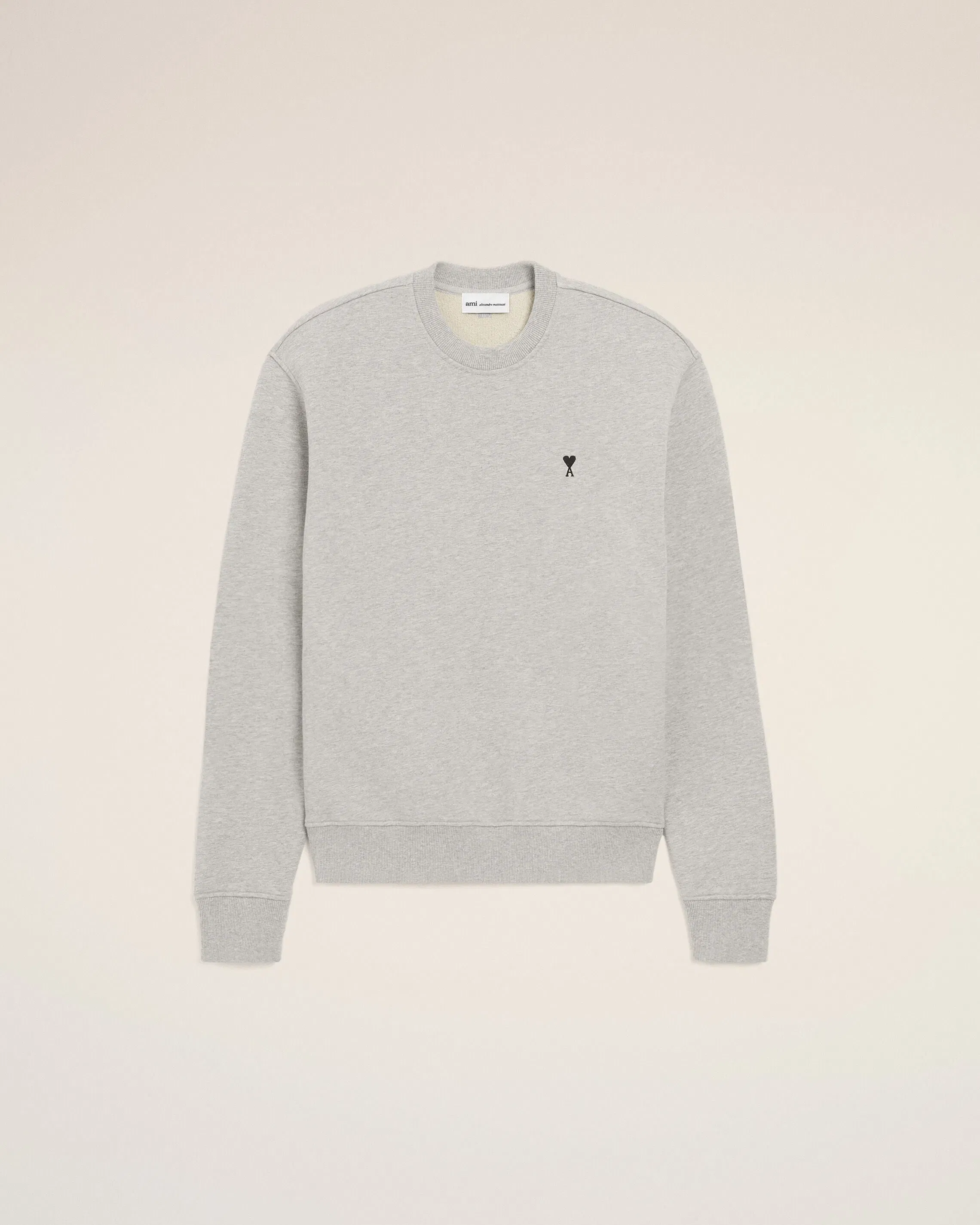 Grey Cotton Contrasted Ami De Coeur Sweatshirt