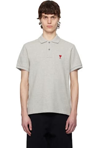Blue Cotton Long Sleeves Ami De Coeur Polo
