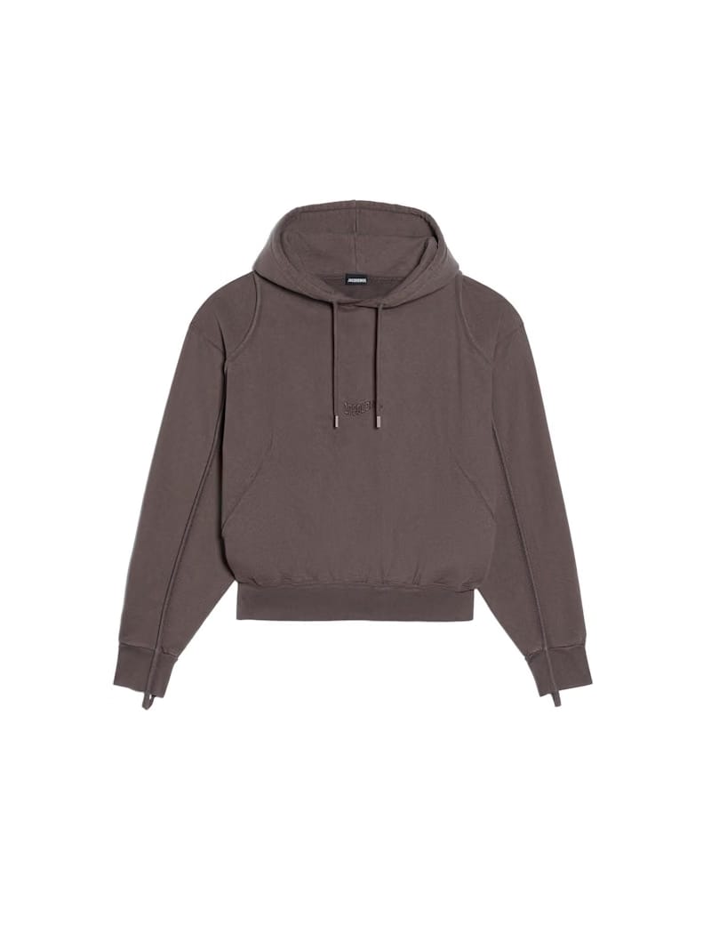 Jacquemus Le Sweatshirt Camargue Hoodie Dark Brown