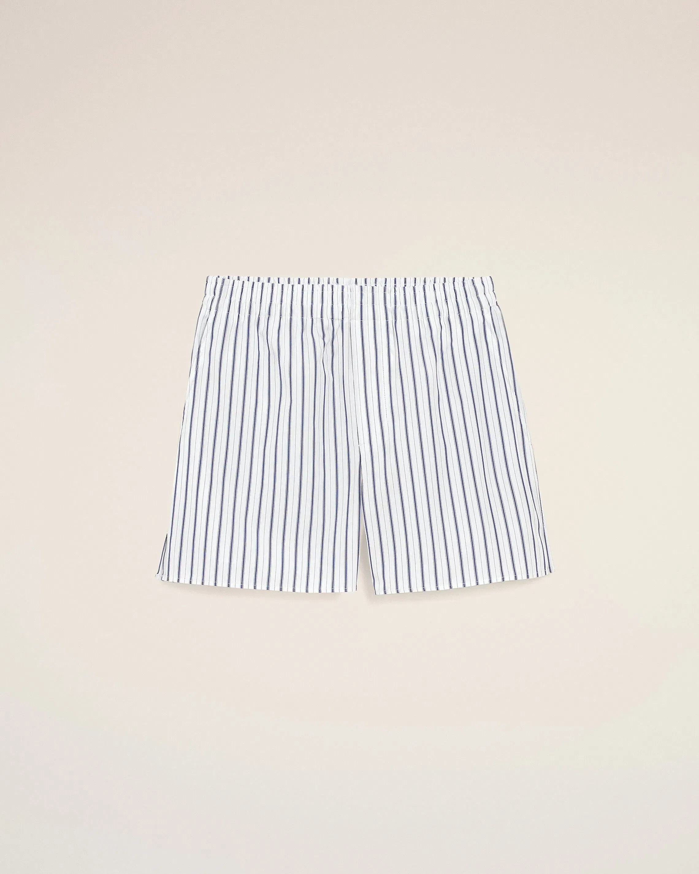 AmiParis White Cotton Elasticated Shorts