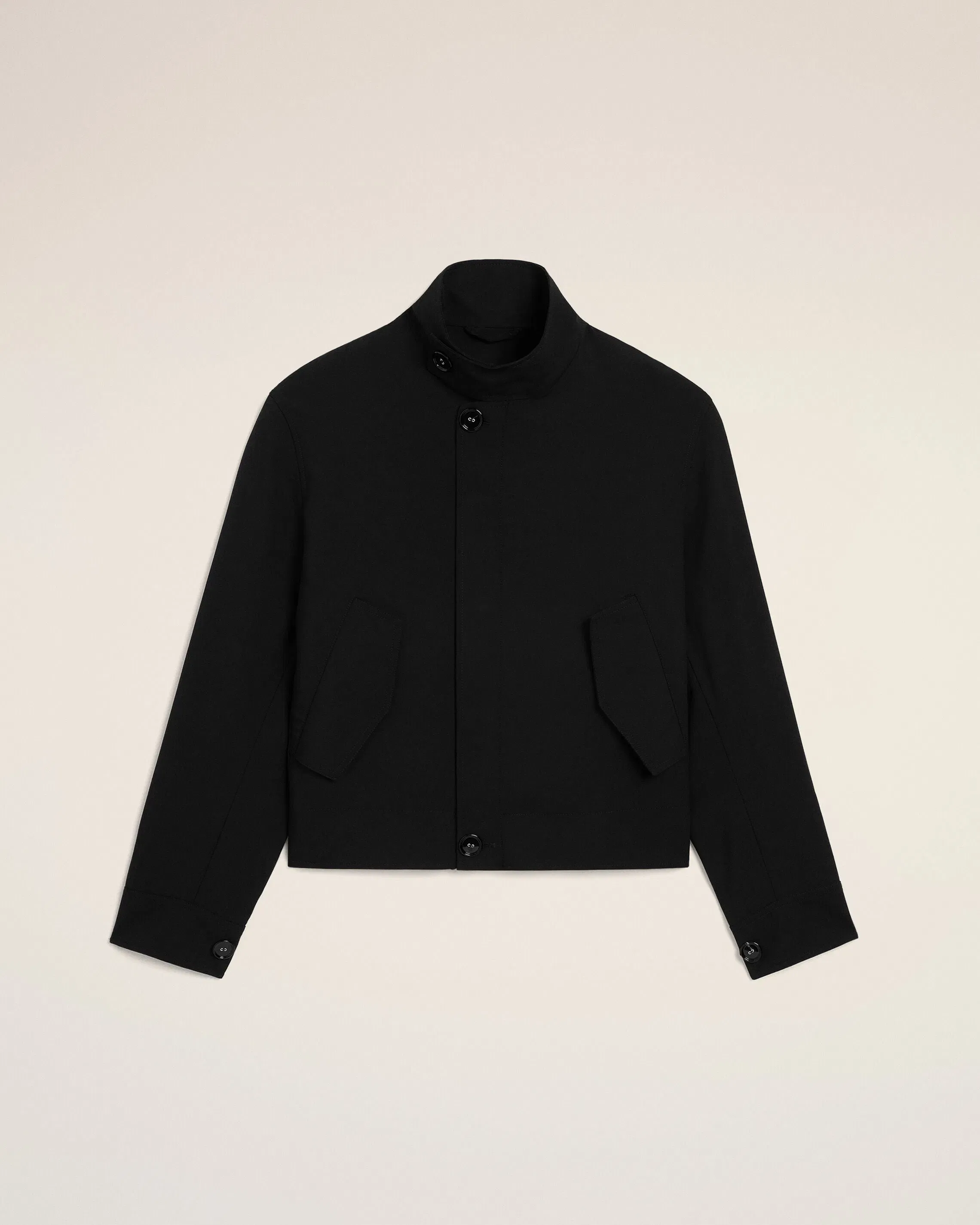 AmiParis Black New Wool Harrington Jacket