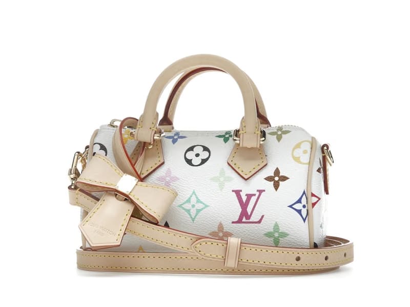 Louis Vuitton x Takashi Murakami Nano Speedy White Multicolored