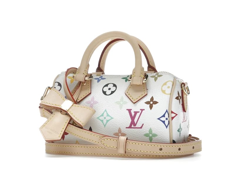 Louis Vuitton x Takashi Murakami Nano Speedy White Multicolored