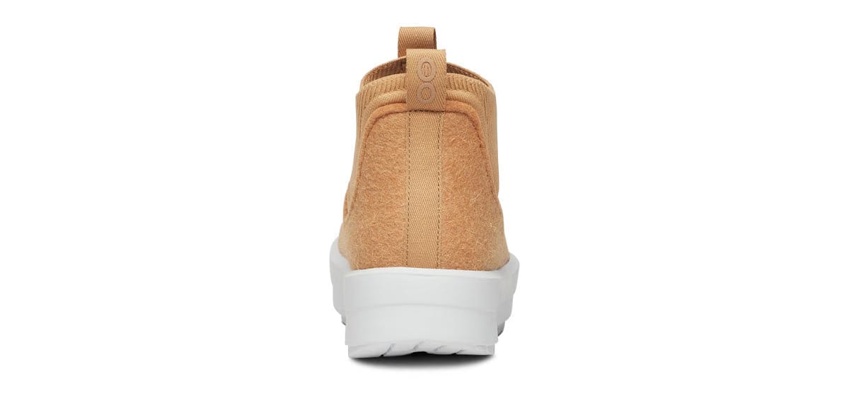 Oofos Women's Wool-Blend Boot White & Almond