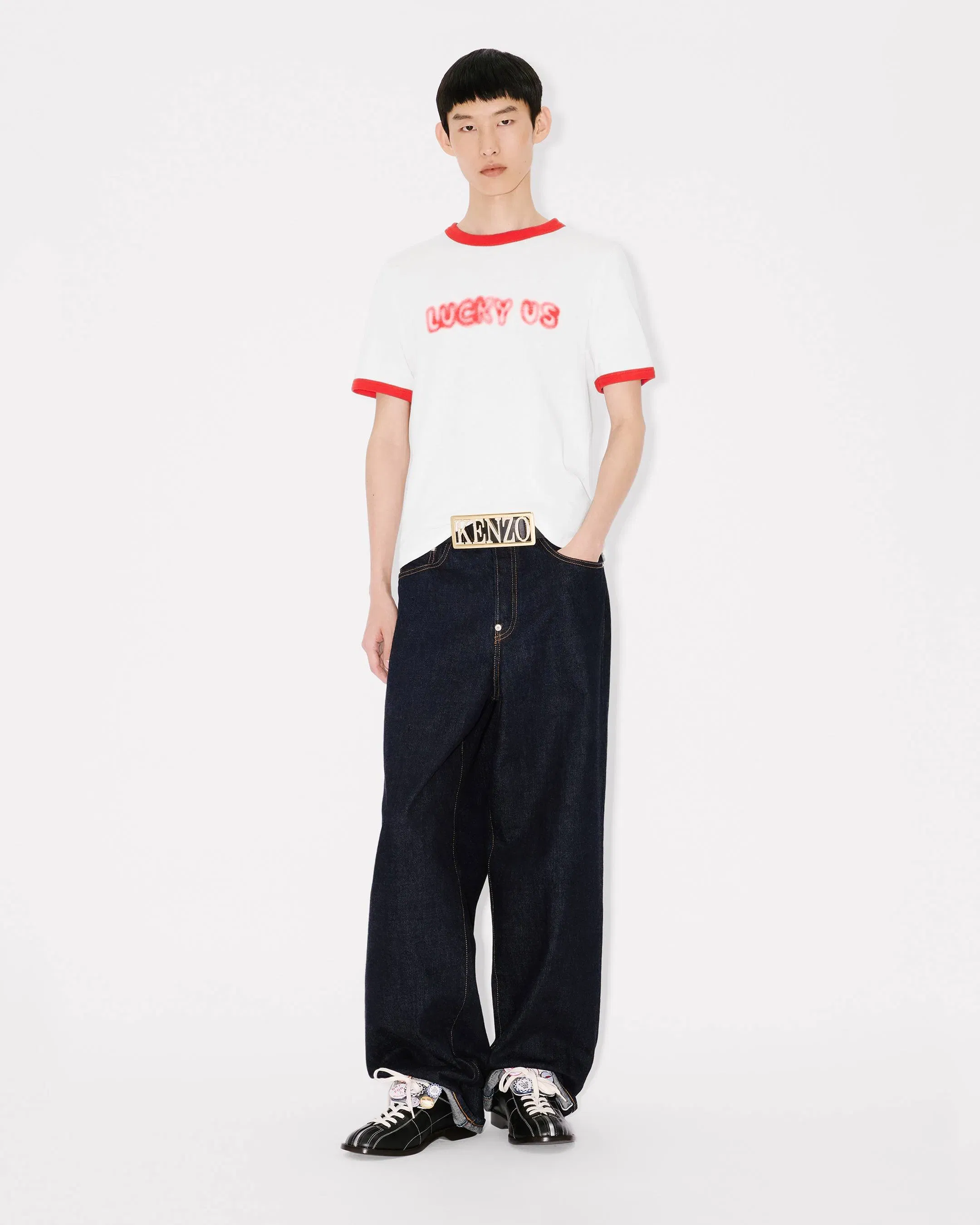 Kenzo Words Slim T-Shirt In Cotton