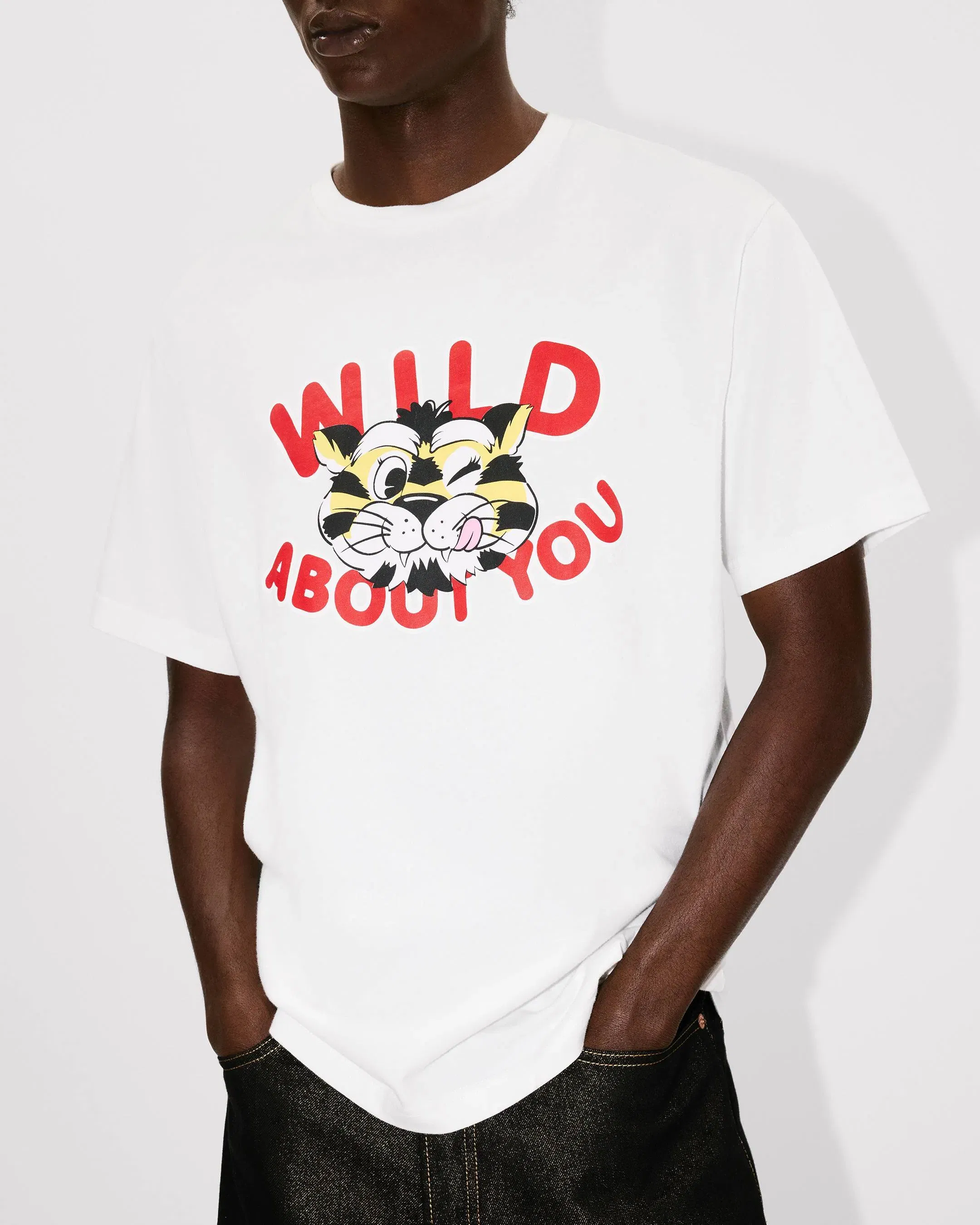 Kenzo Wild Tiger T-Shirt In Cotton