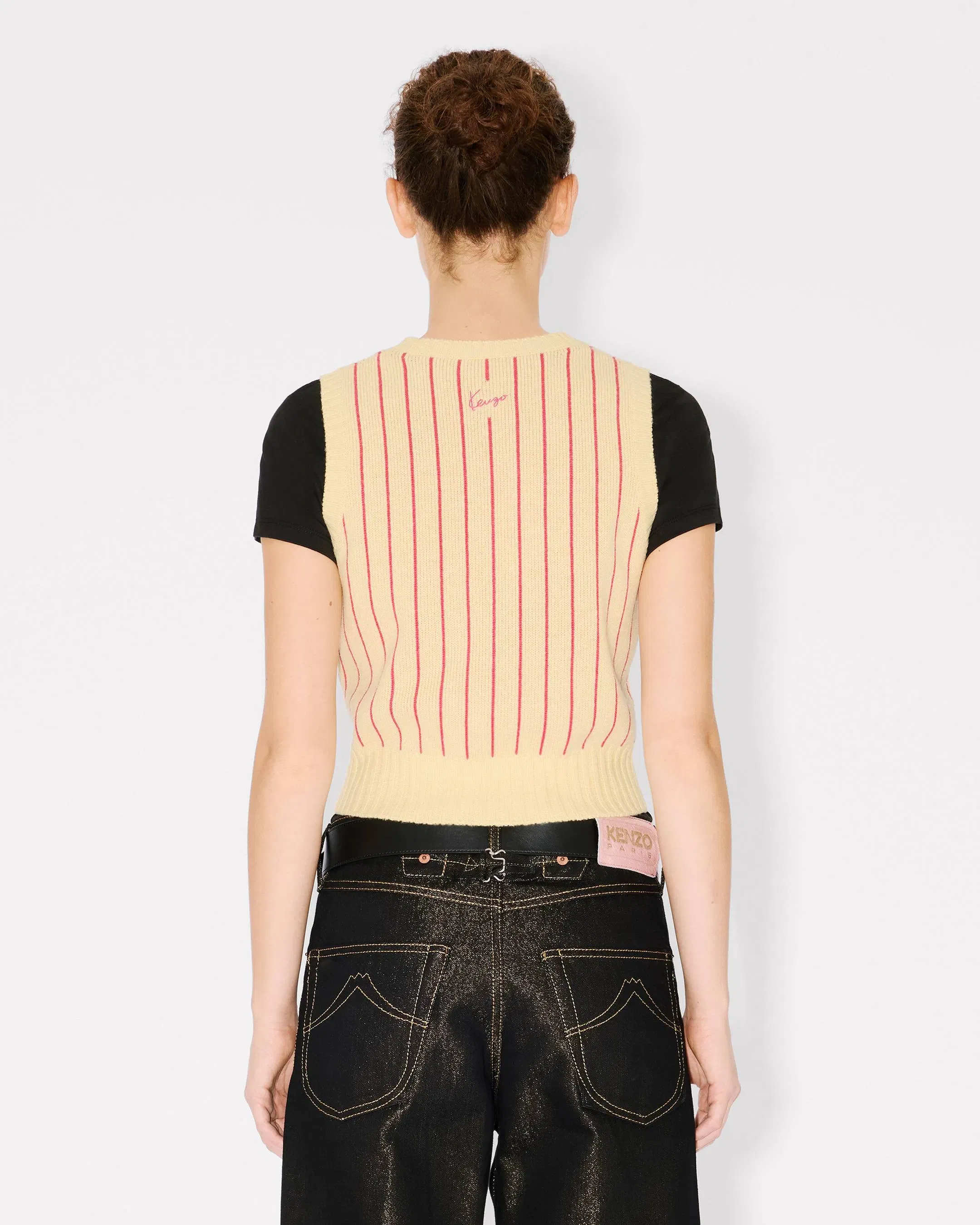 Kenzo Trompe Lil Vest In Wool Cotton Women's