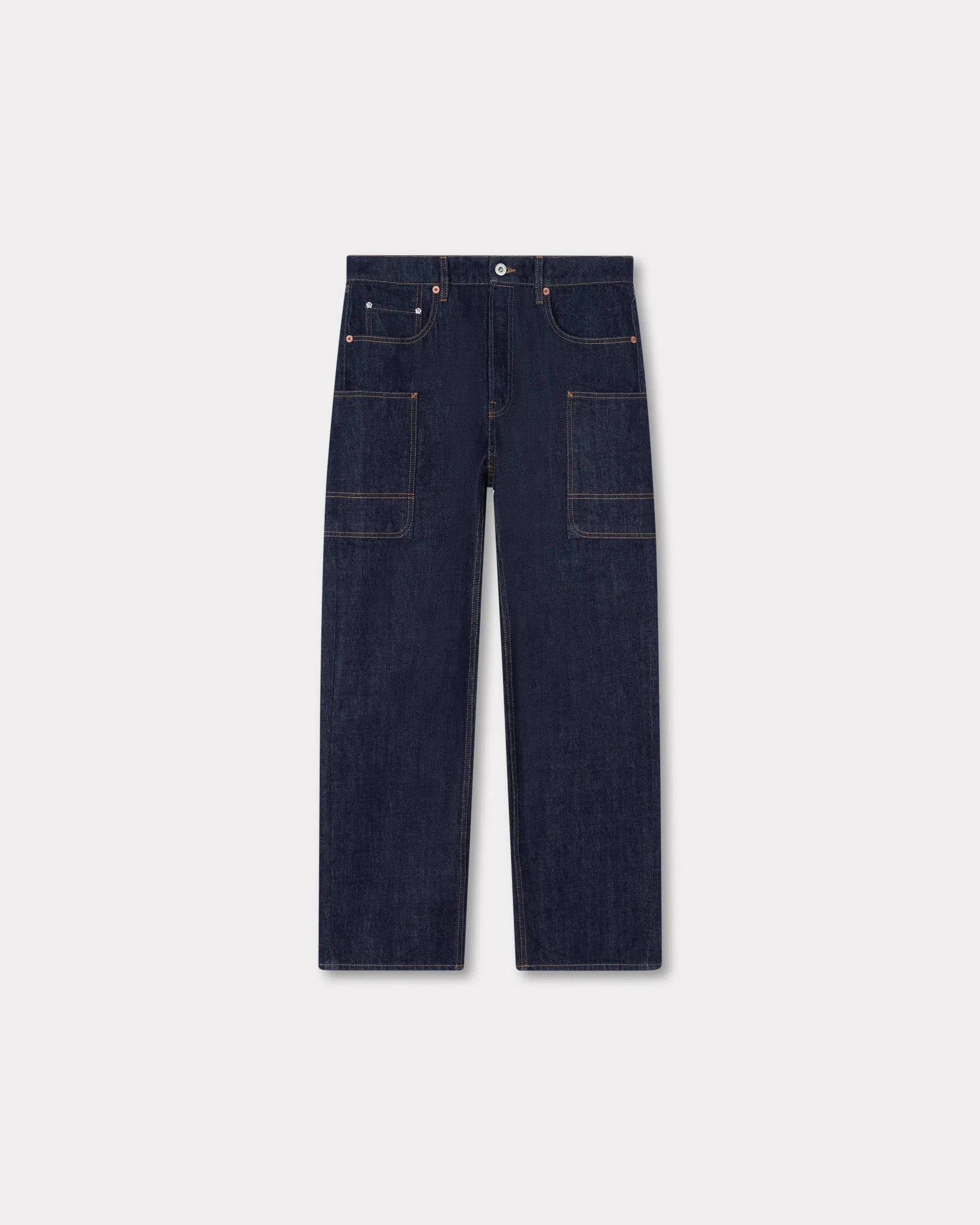 Kenzo Winter Holidays Cargo Monkey Fit Jeans In Japanese Denim