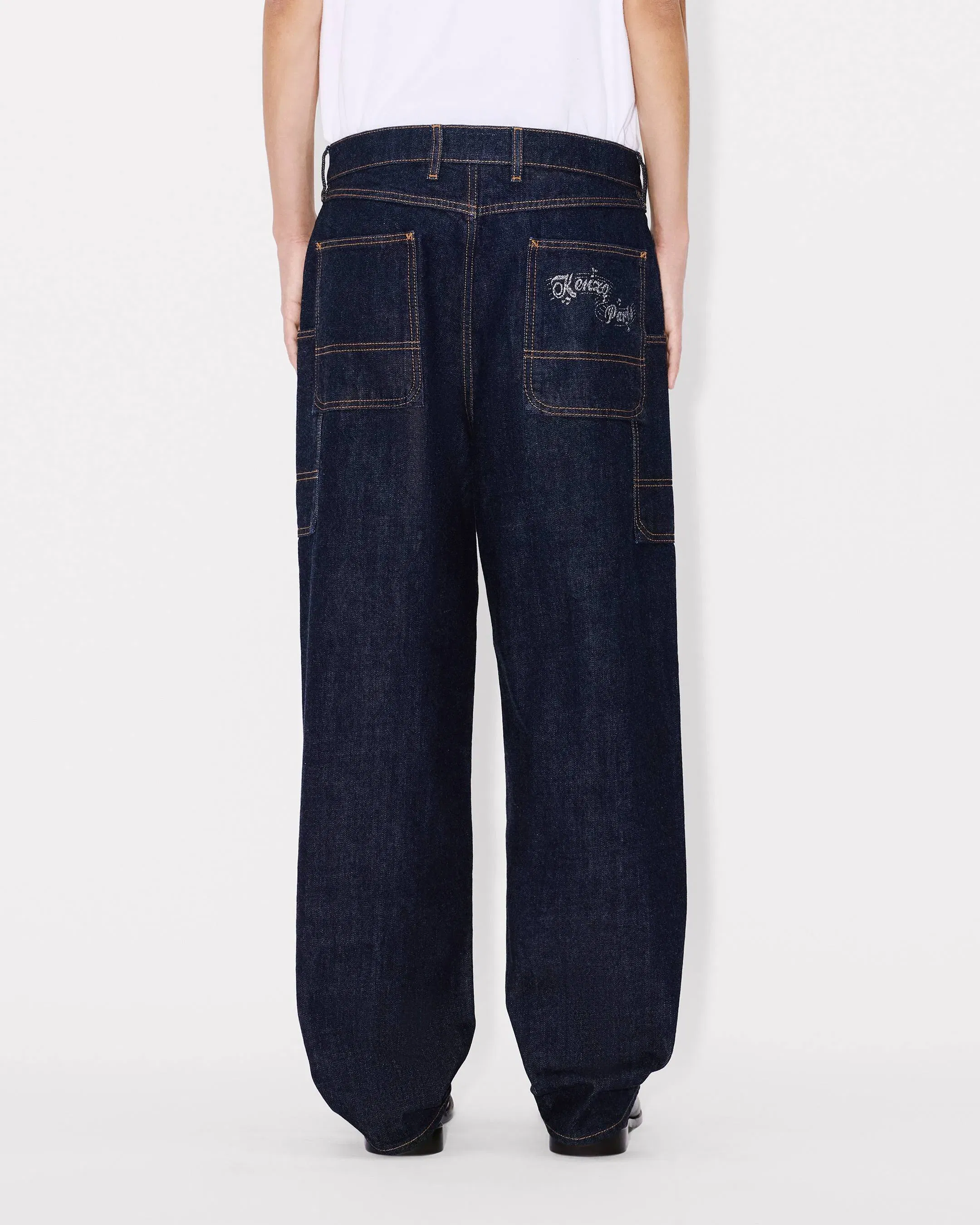 Kenzo Winter Holidays Cargo Monkey Fit Jeans In Japanese Denim