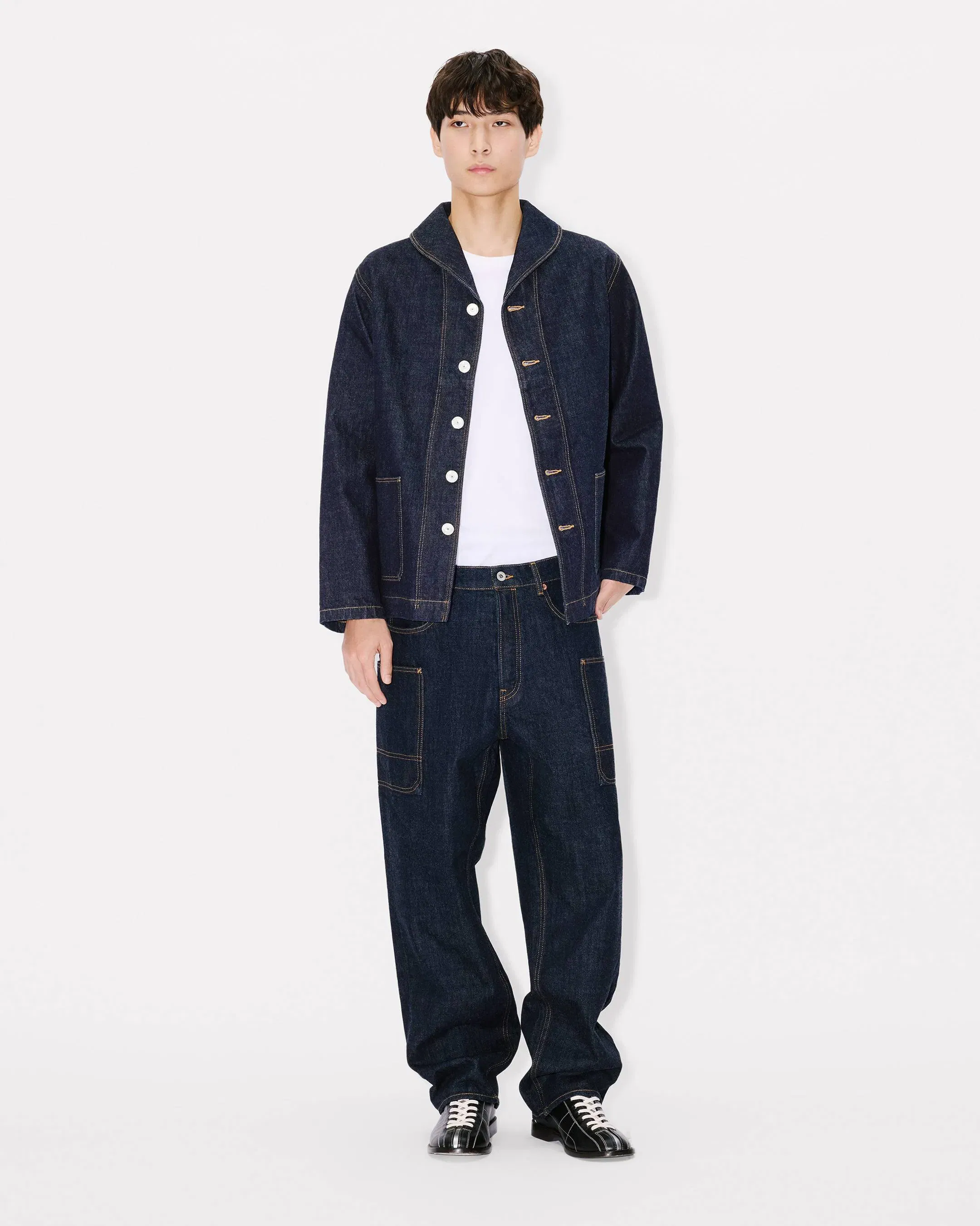 Kenzo Winter Holidays Cargo Monkey Fit Jeans In Japanese Denim