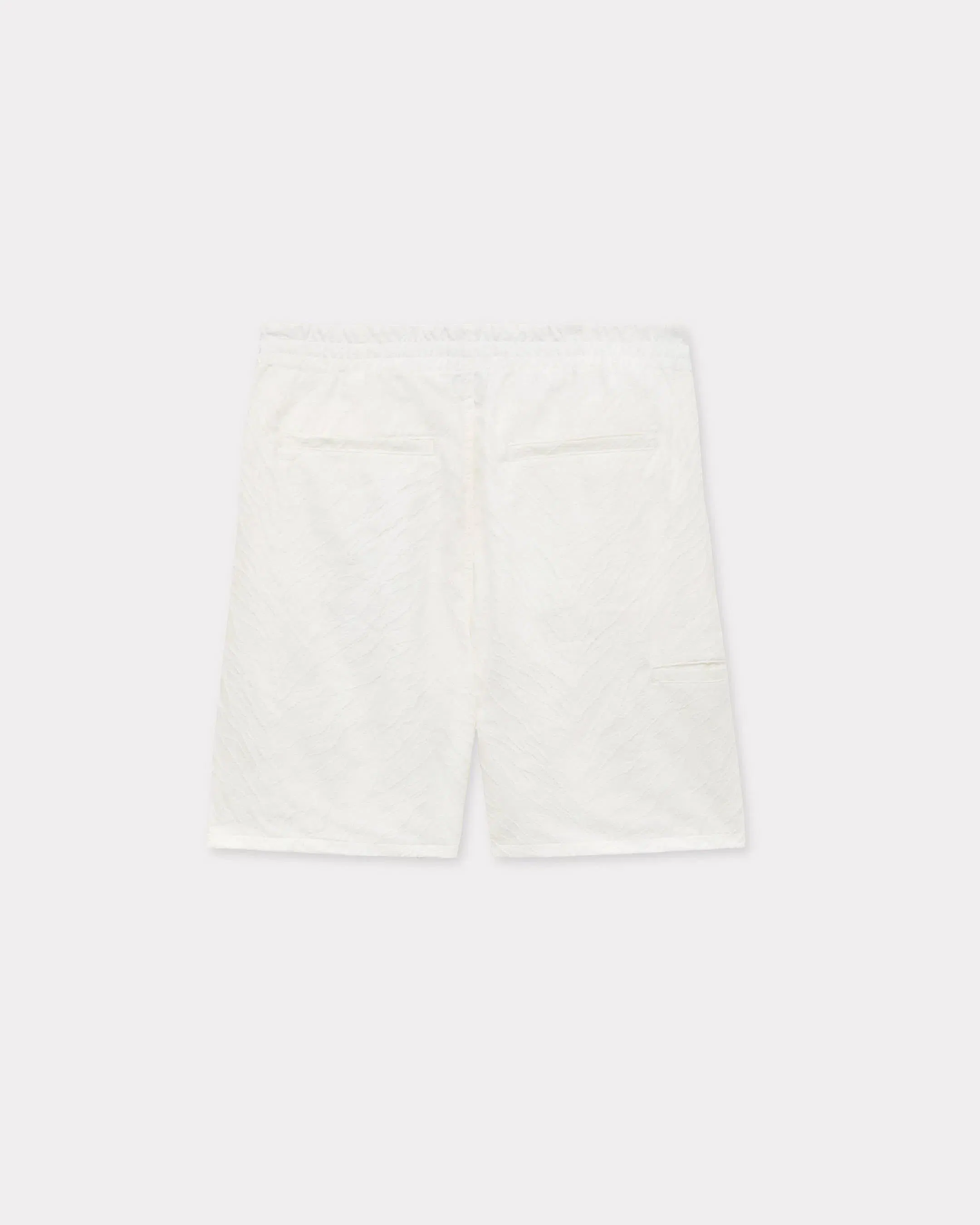 Kenzo Tiger Elasticated Shorts In Cotton Jacquard