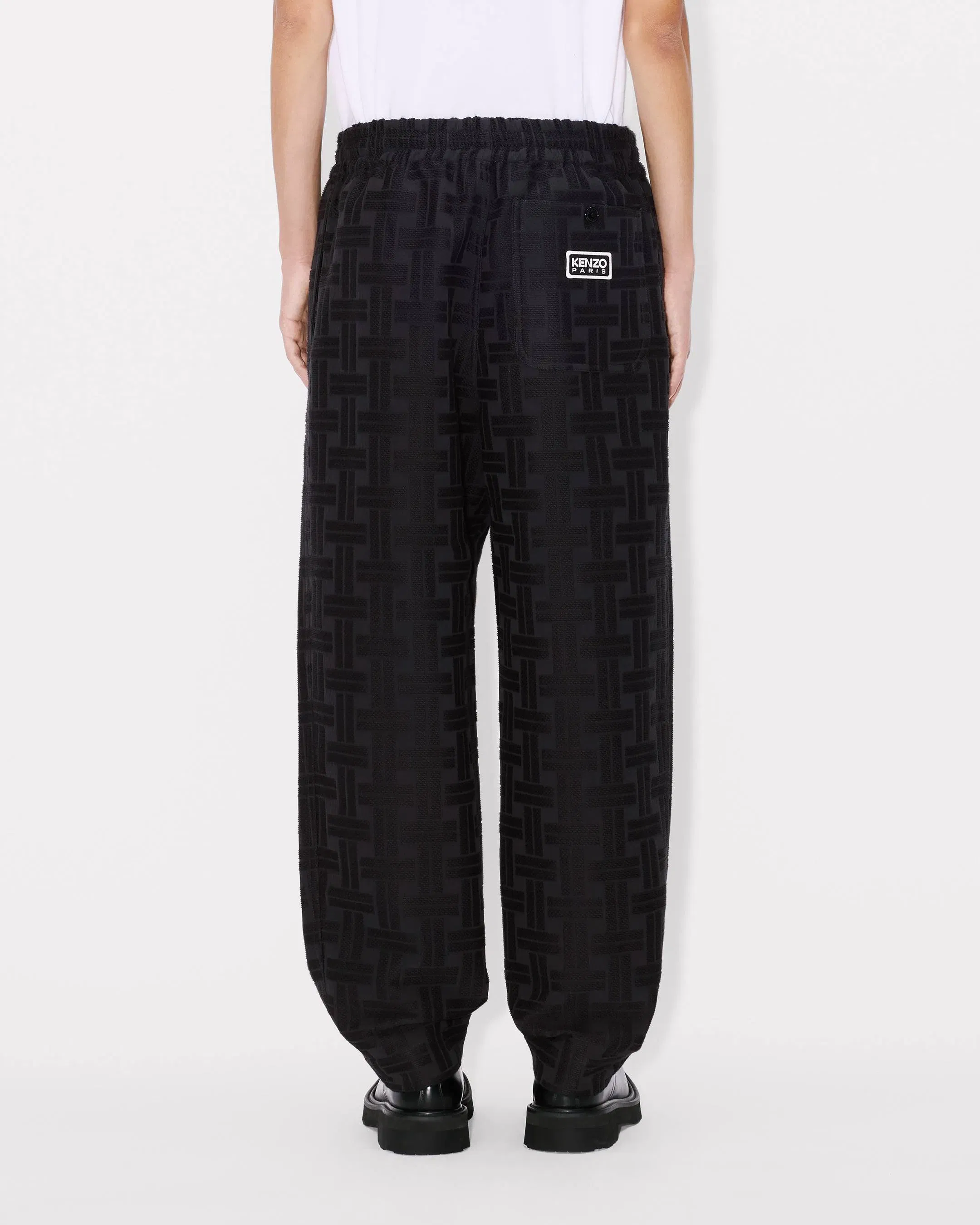 Kenzo Weave Jogpants In Cotton Jacquard