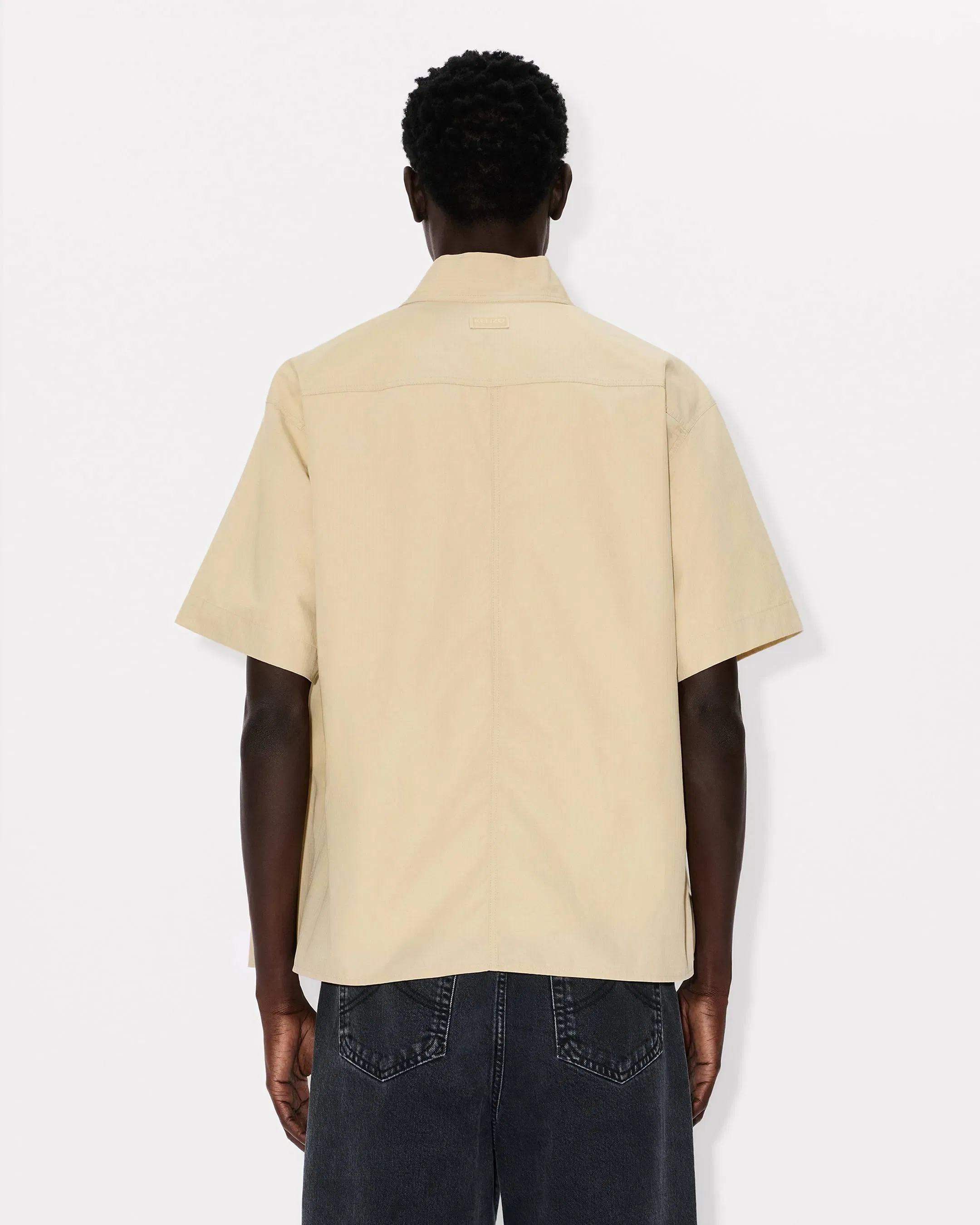 Kenzo Kimono Shirt In Cotton Ripstop