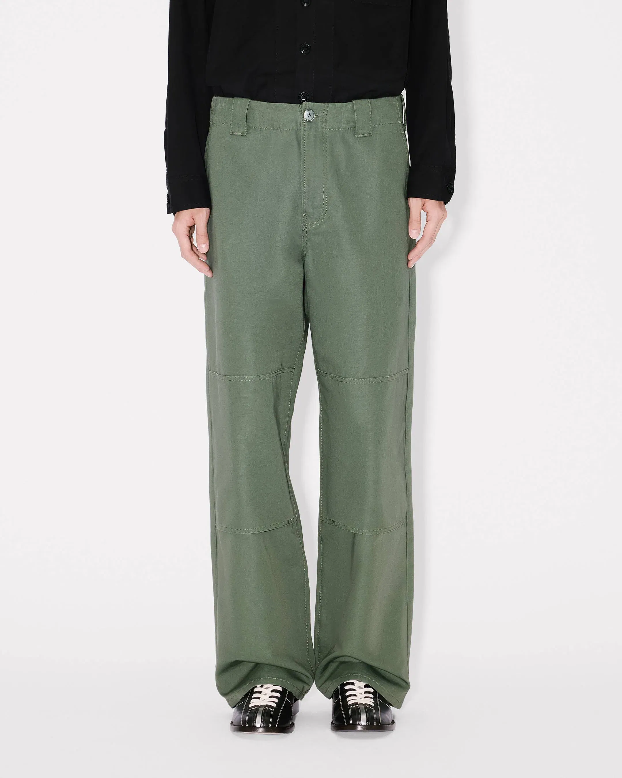 Kenzo Double Knee Chino In Cotton