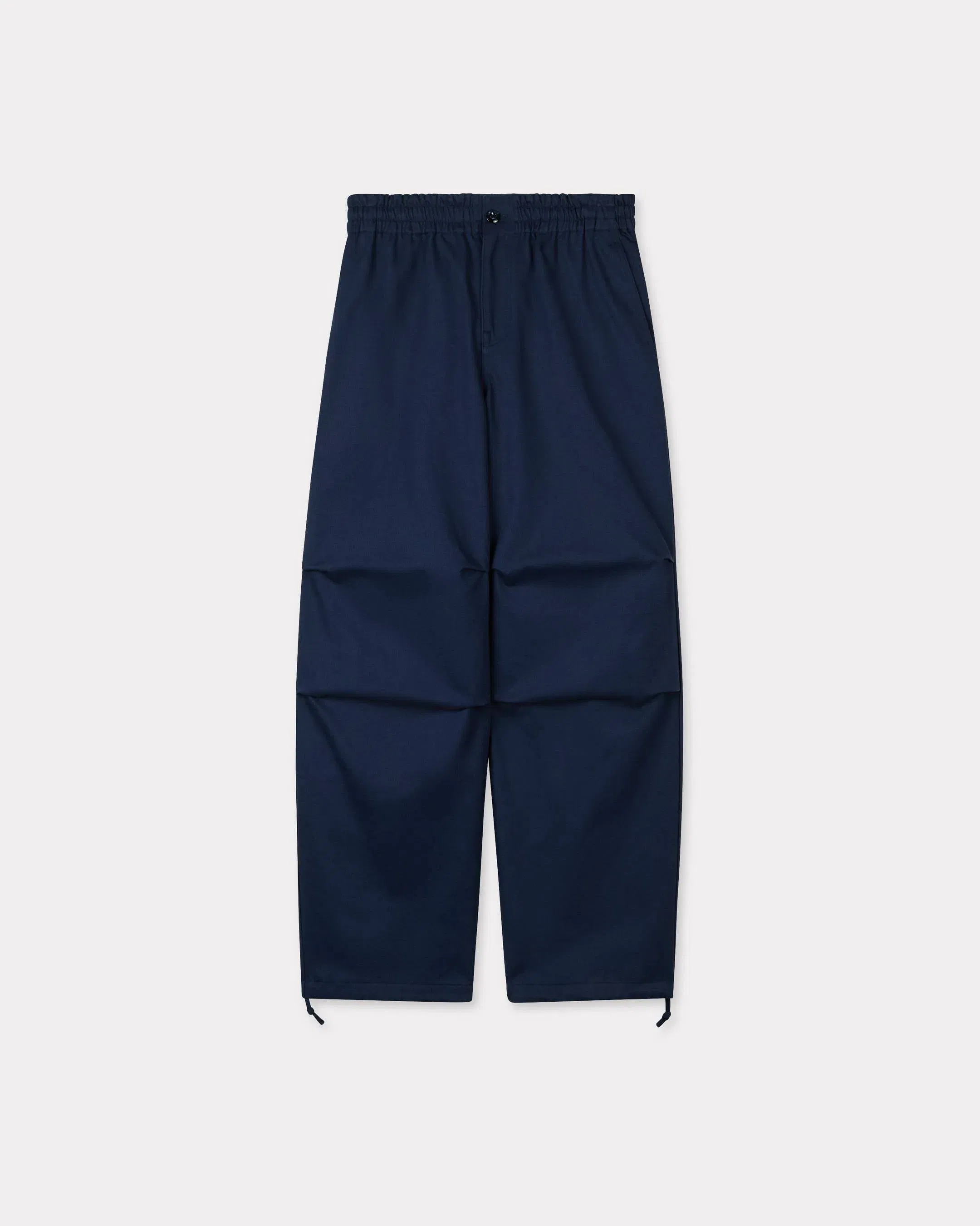 Kenzo Elasticated Pants In Herringbone Cotton
