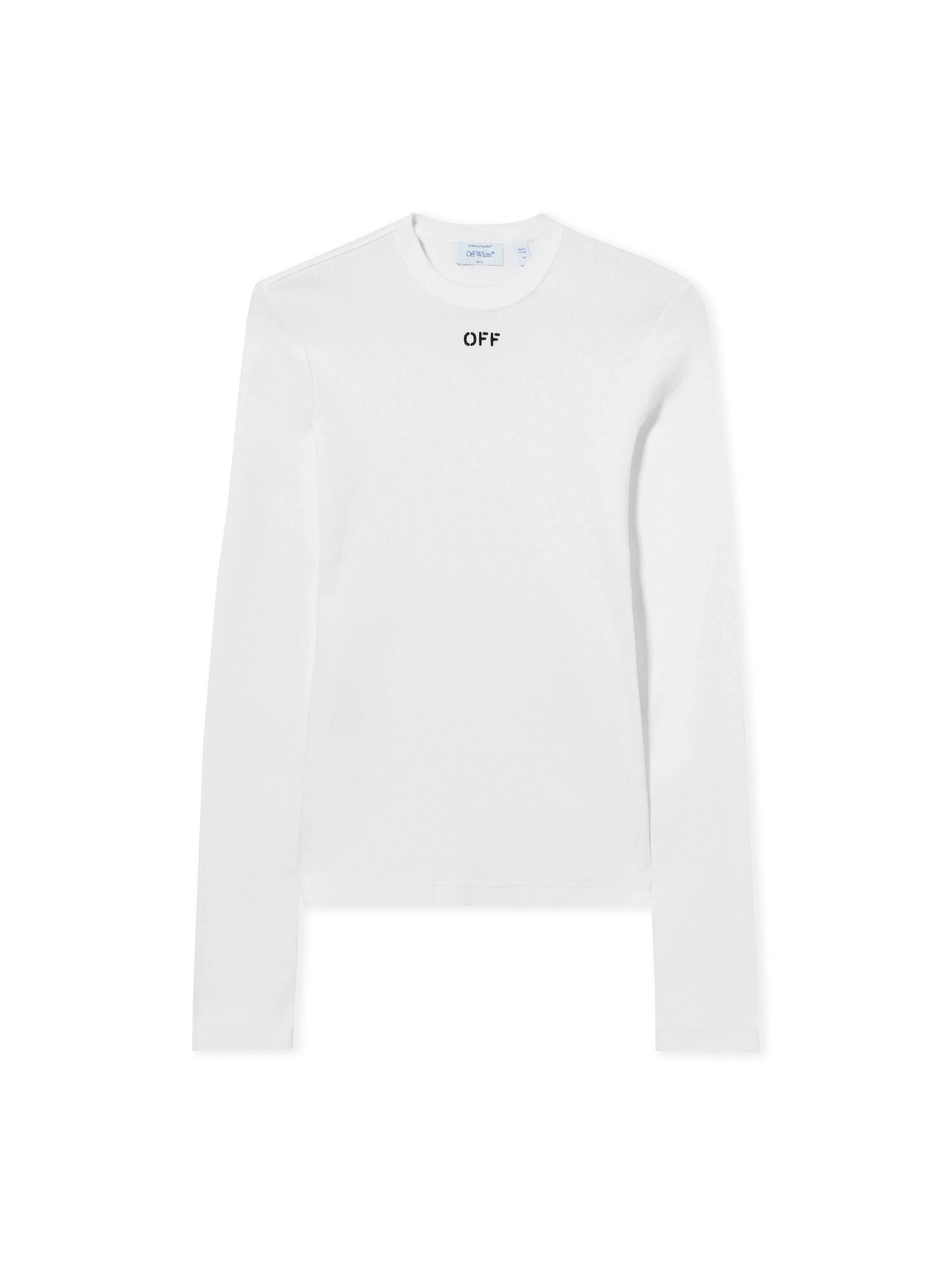 Off-White Off Stamp Ribbed Longsleeved Crewneck
