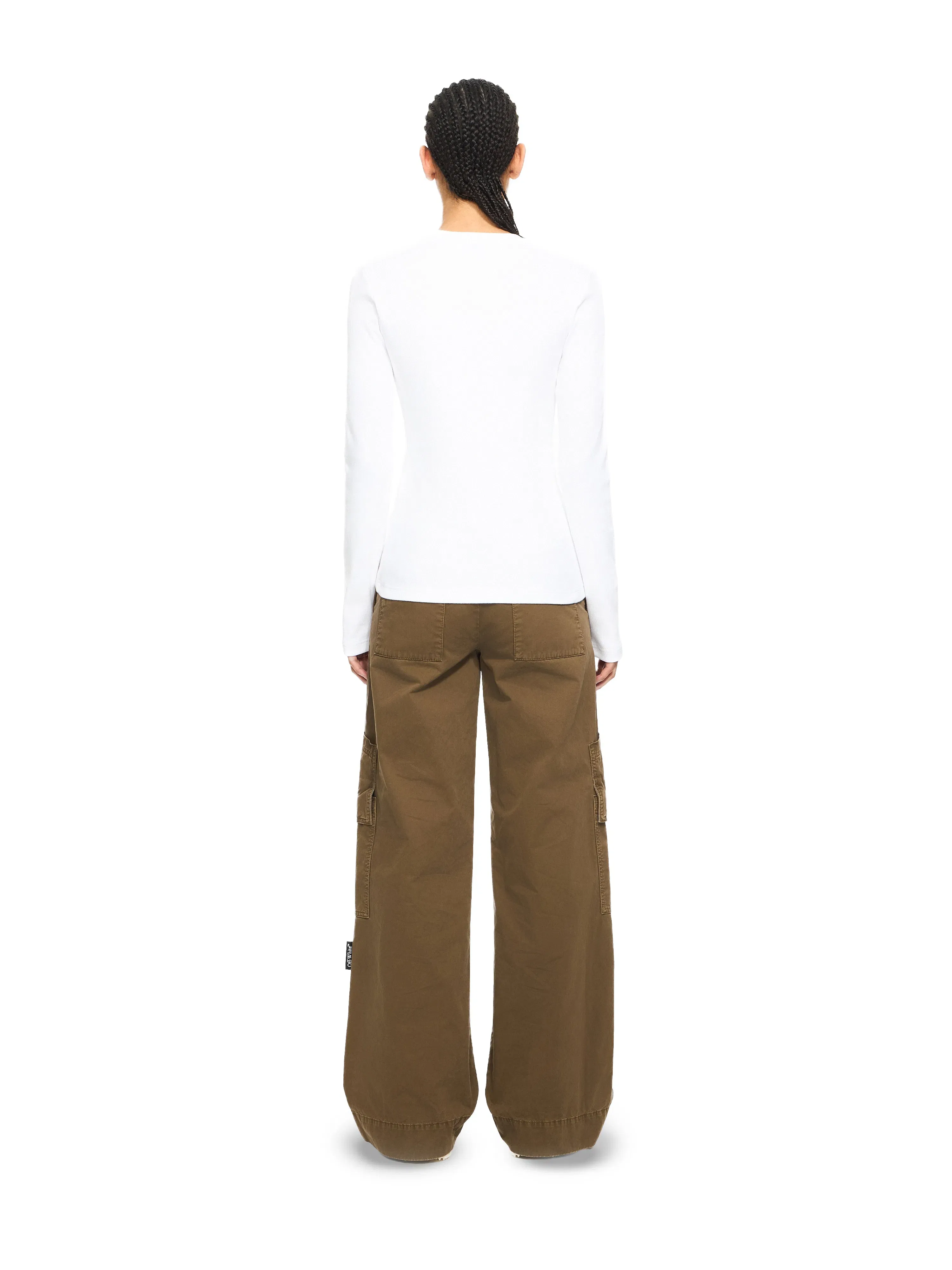 Off-White Off Stamp Ribbed Longsleeved Crewneck