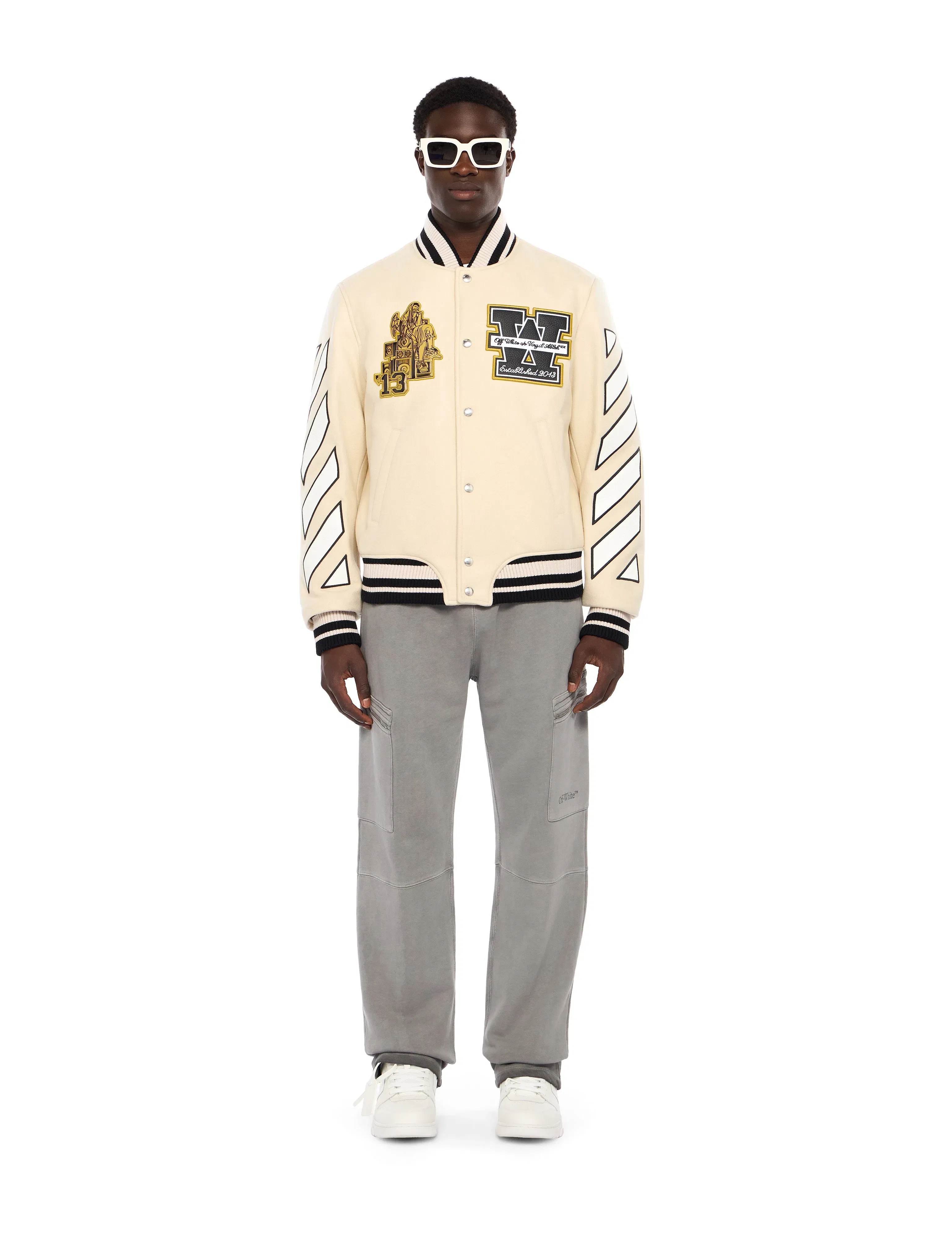 Off-White Lion Wool Varsity Jacket
