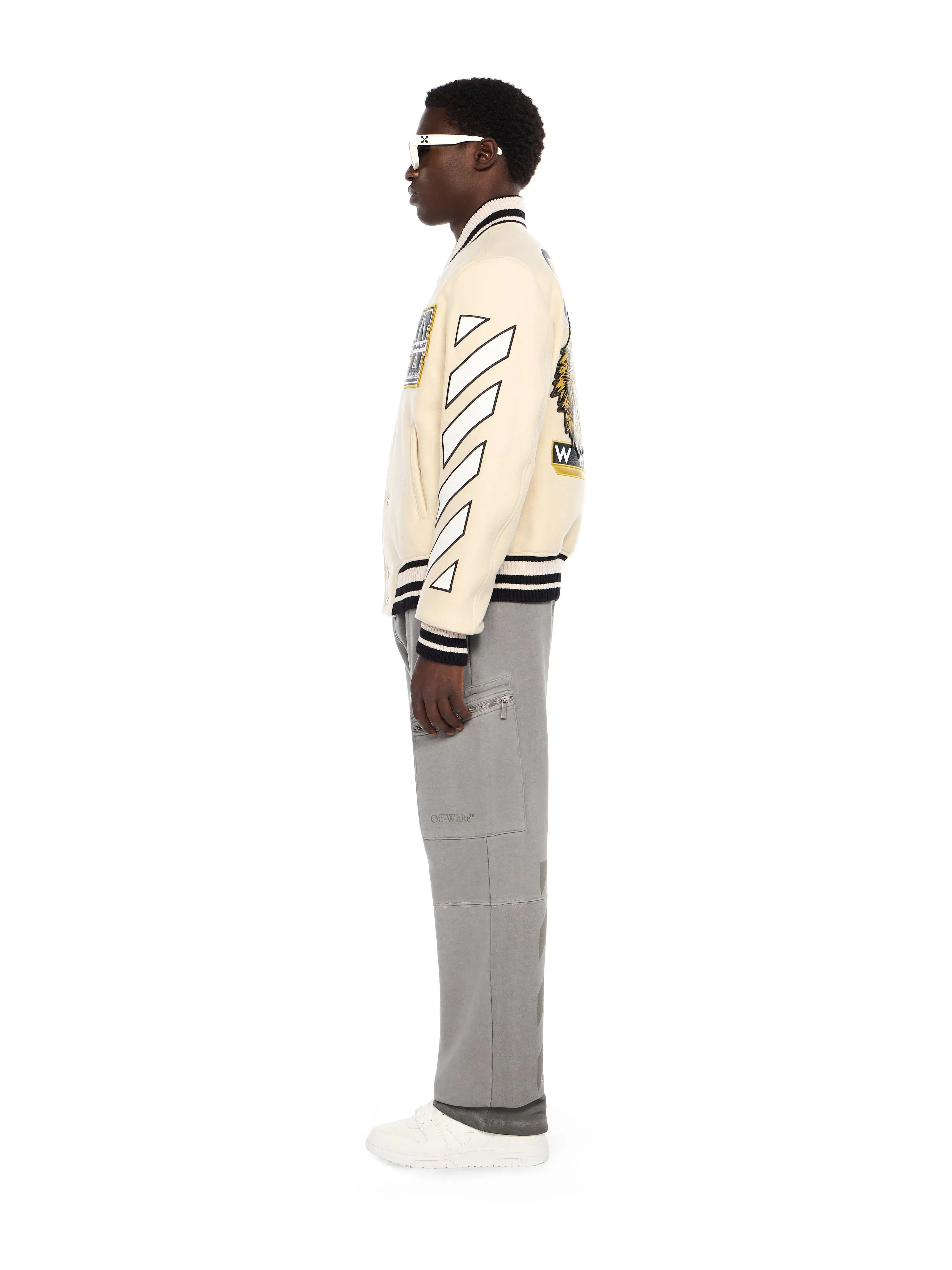Off-White Lion Wool Varsity Jacket