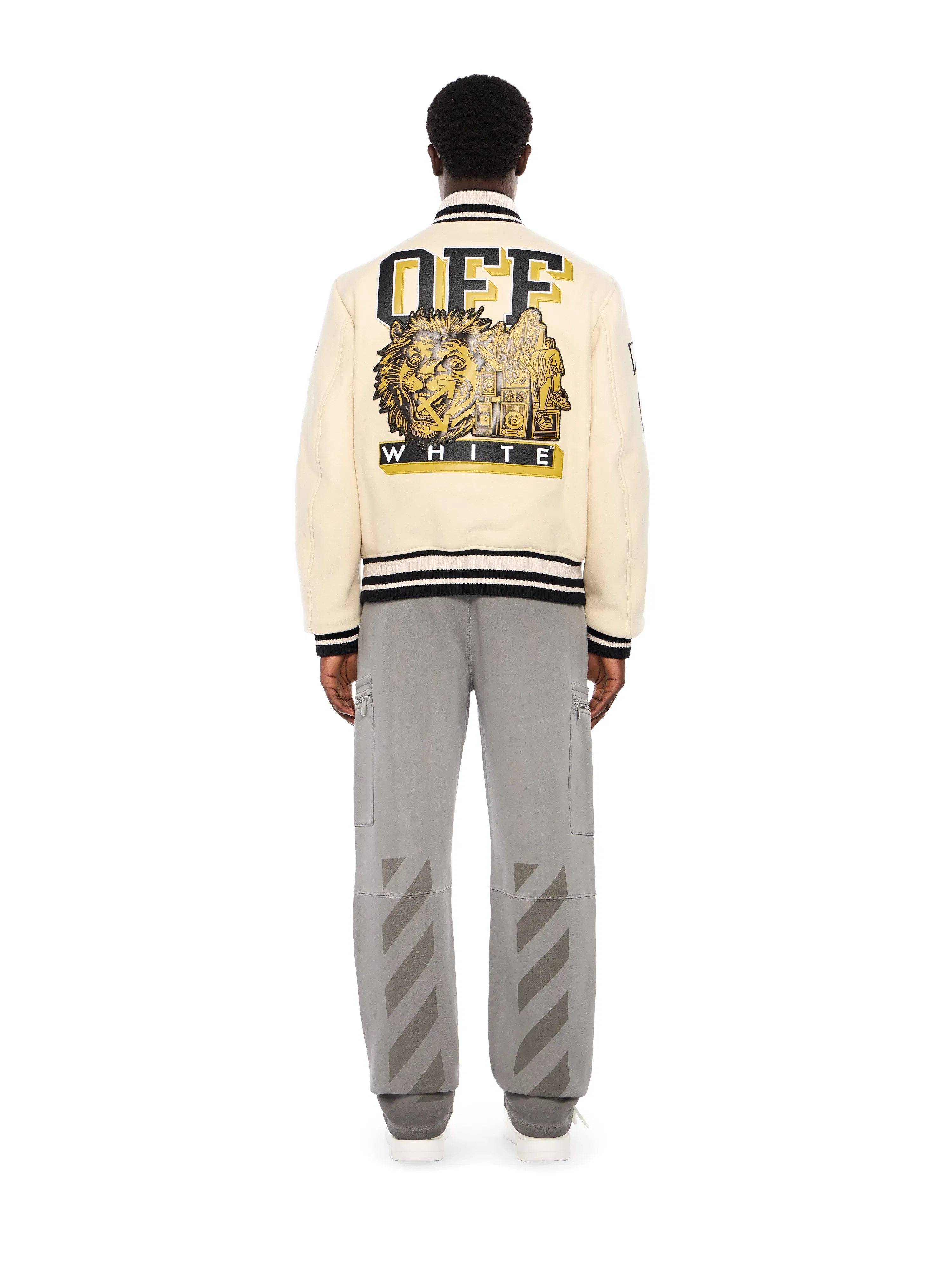 Off-White Lion Wool Varsity Jacket