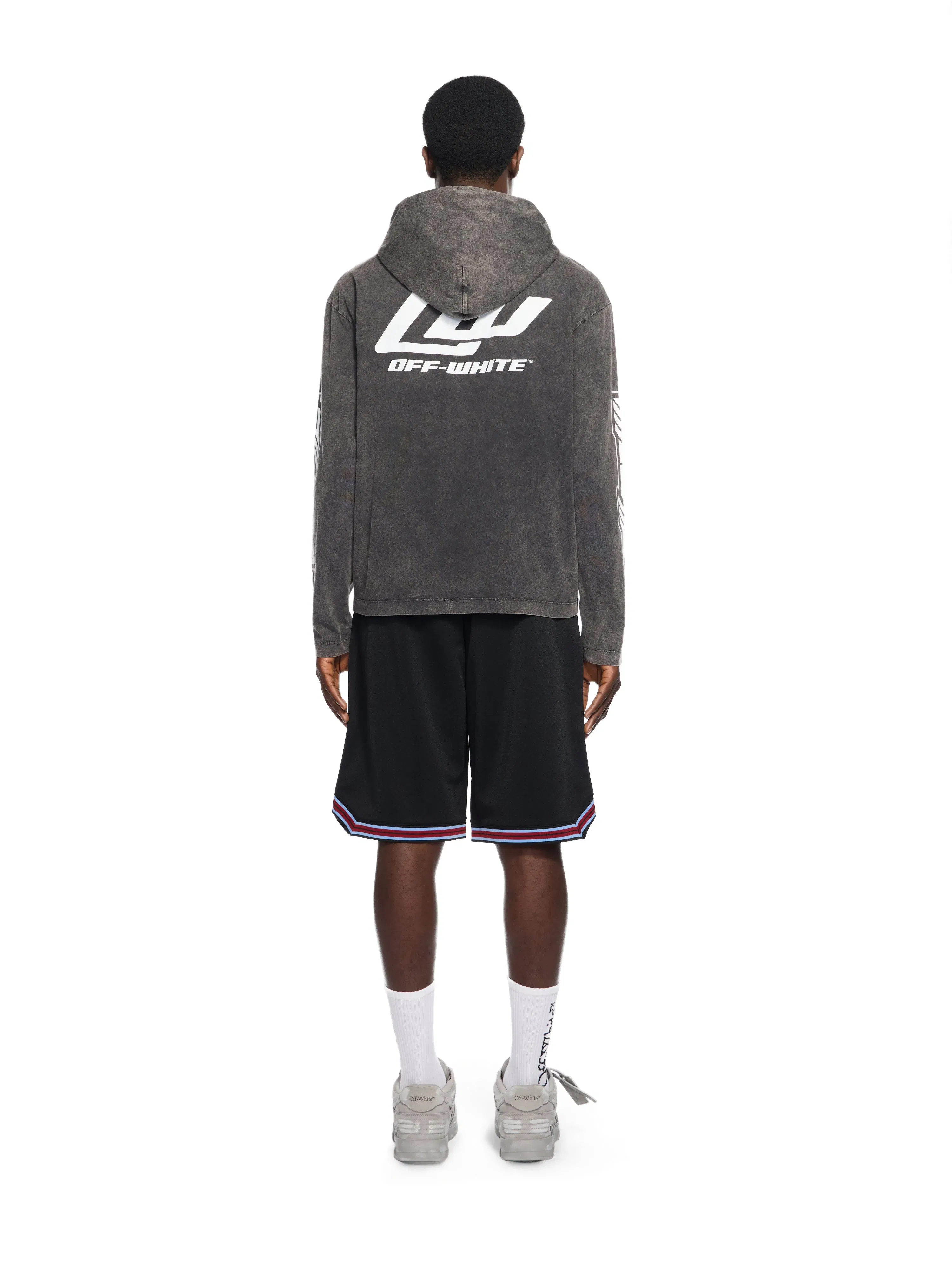 Off-White Eagle 90S Hooded Long Sleeve T-Shirt