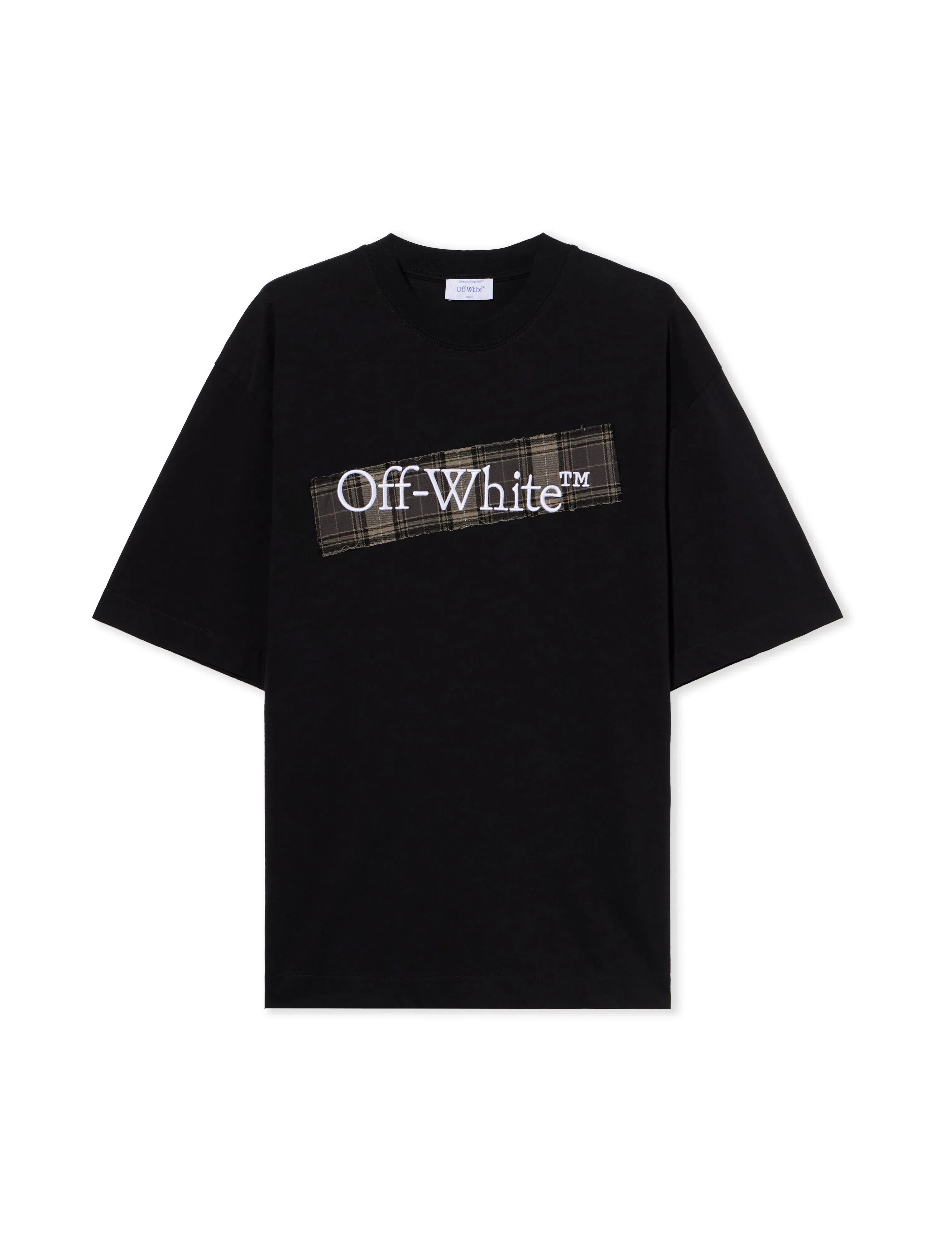 Off-White Flannel Diagonal Skate Logo T-Shirt