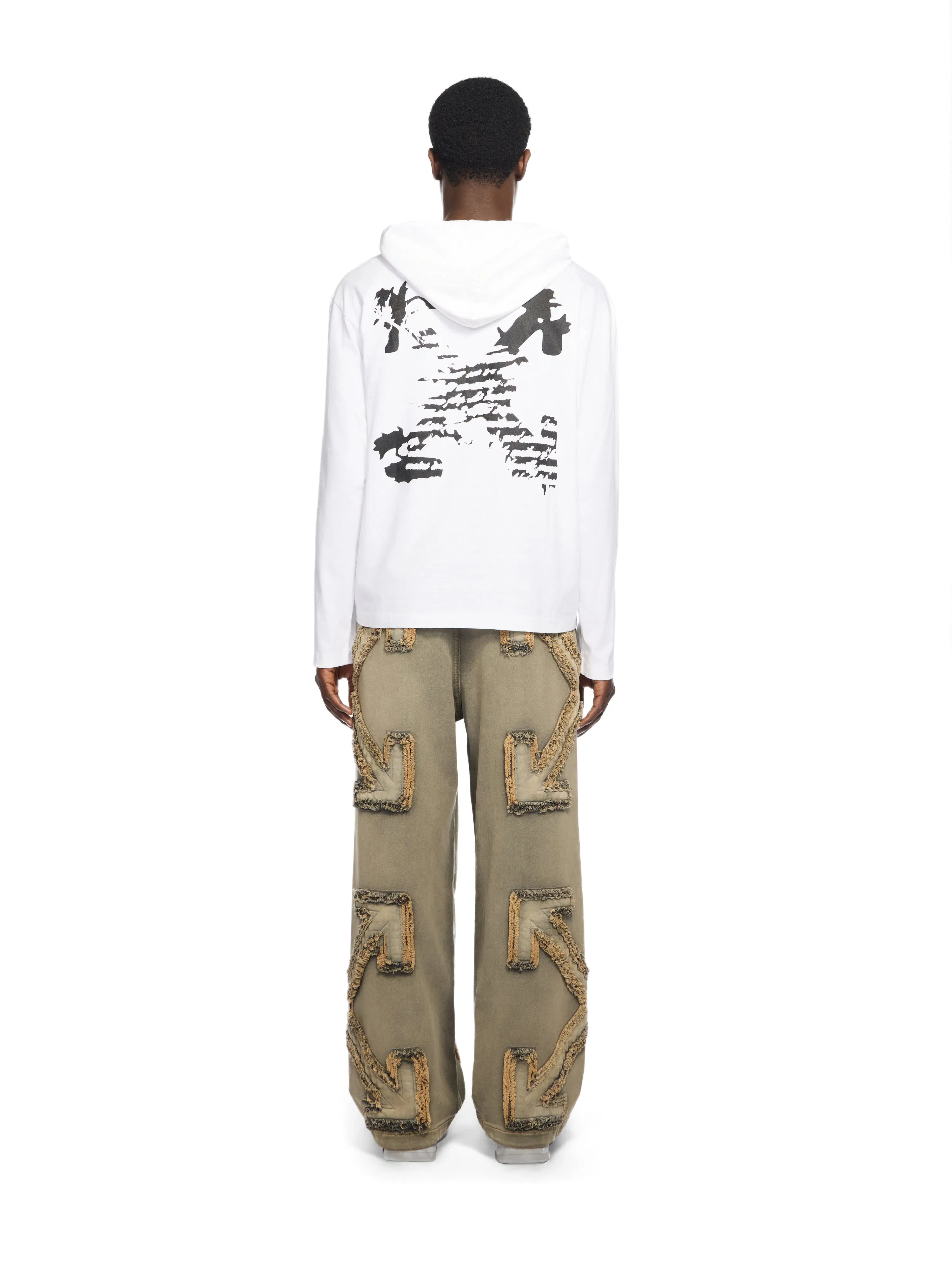 Off-White Desert Arrow 90S Hooded Longsleeve T-Shirt