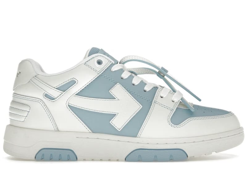 OFF-WHITE Out Of Office OOO Low Tops Light Blue White