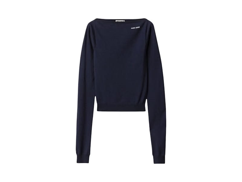 Miu Miu Boatneck Sweater Navy