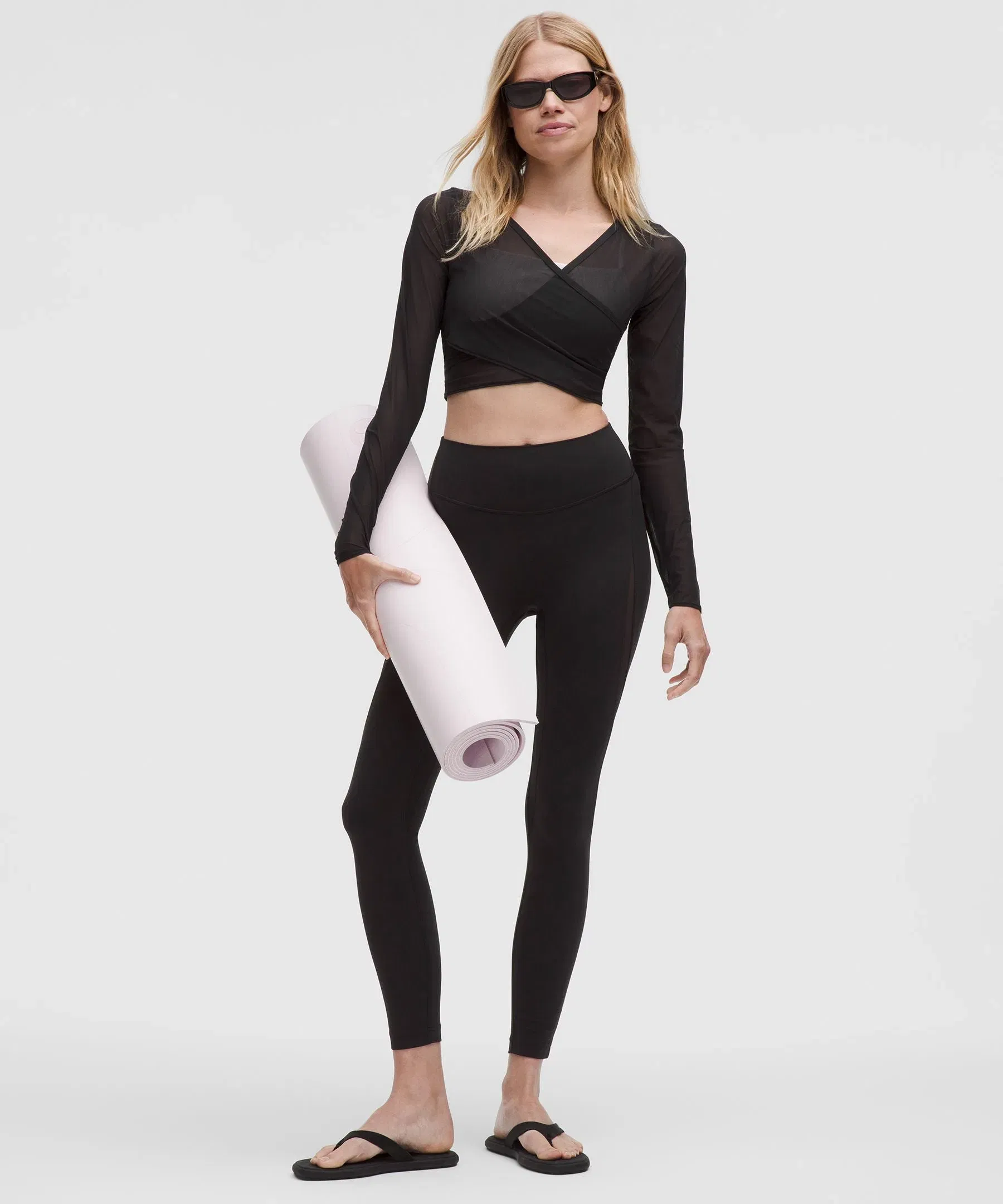 Lululemon Women's Nulu High-Rise Mesh-Panel Tight 25"