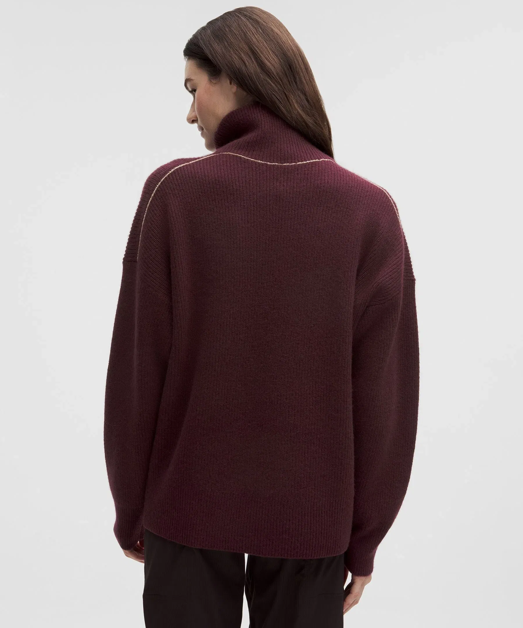 Lululemon Oversized Cashmere Funnel-Neck Sweater