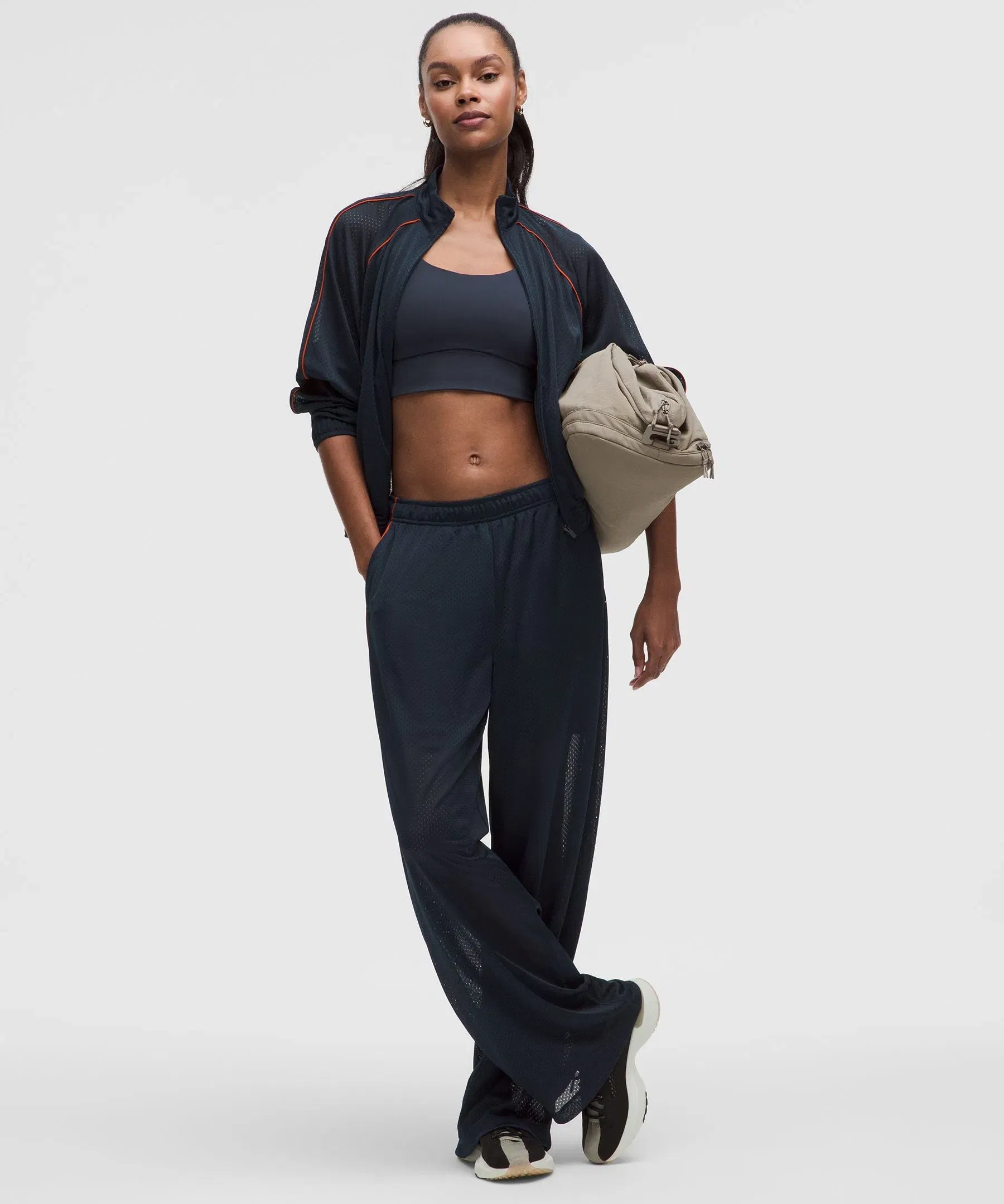 Lululemon Mesh High-Rise Wide-Leg Training Pant
