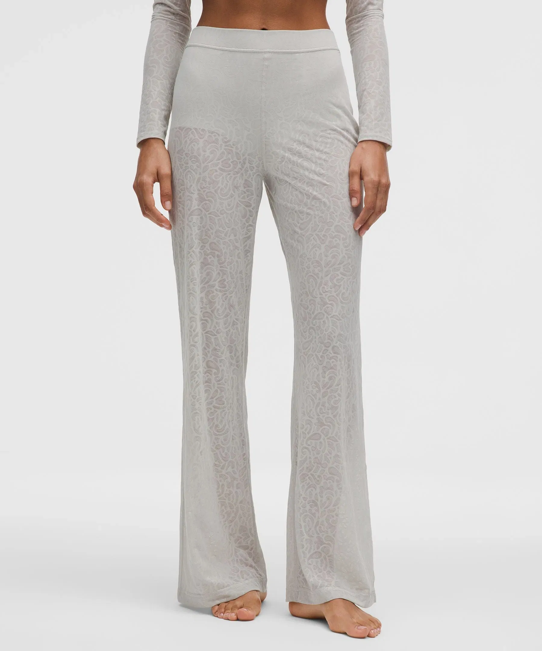 Lululemon Paisley Lace Jacquard High-Rise Flared Pant