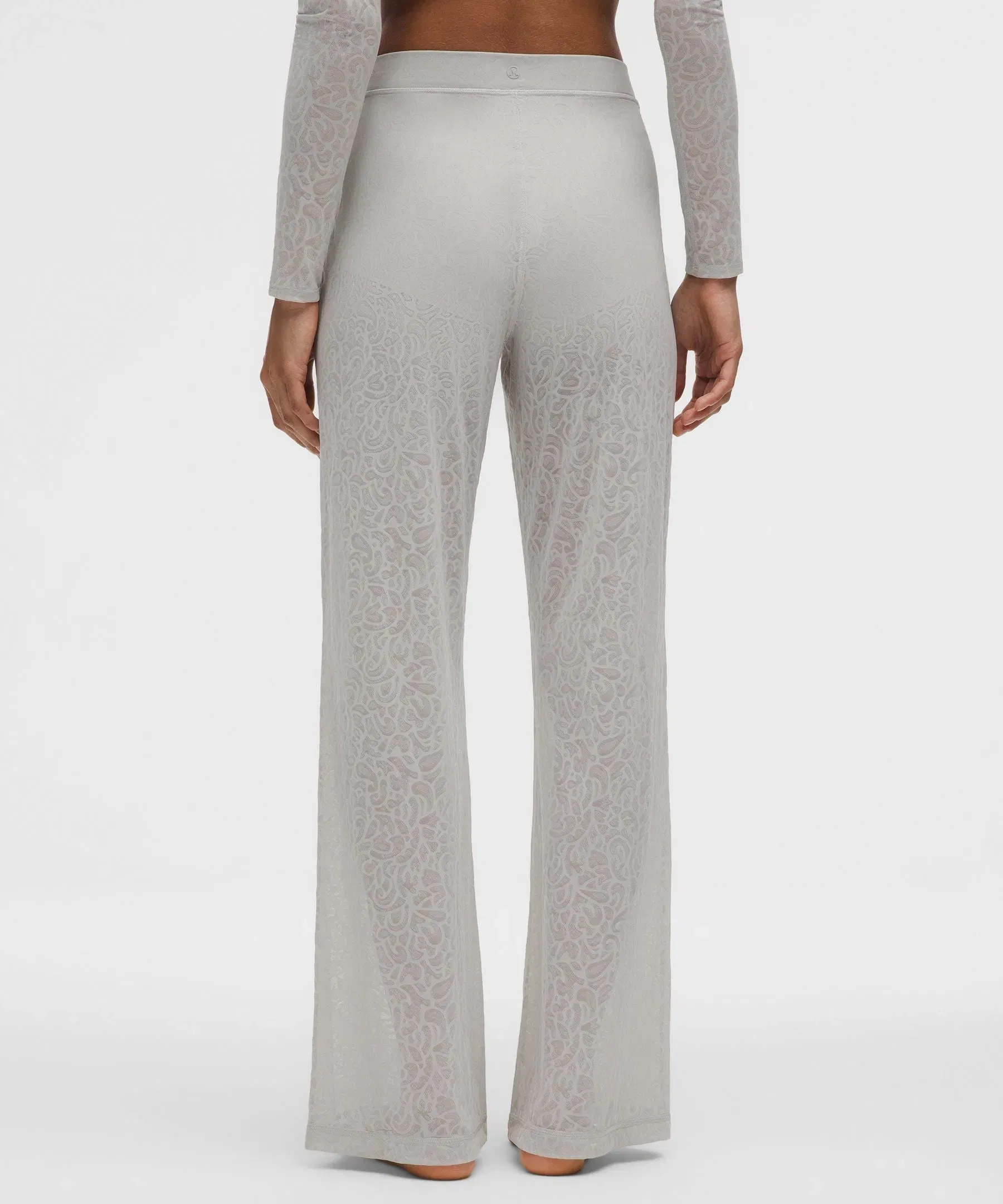 Lululemon Paisley Lace Jacquard High-Rise Flared Pant
