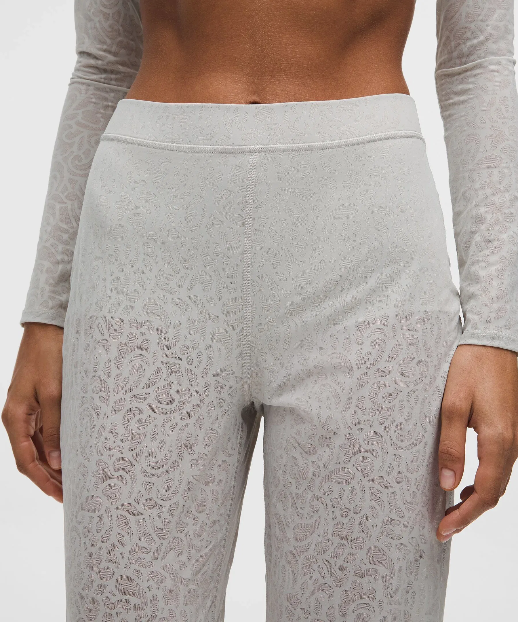 Lululemon Paisley Lace Jacquard High-Rise Flared Pant