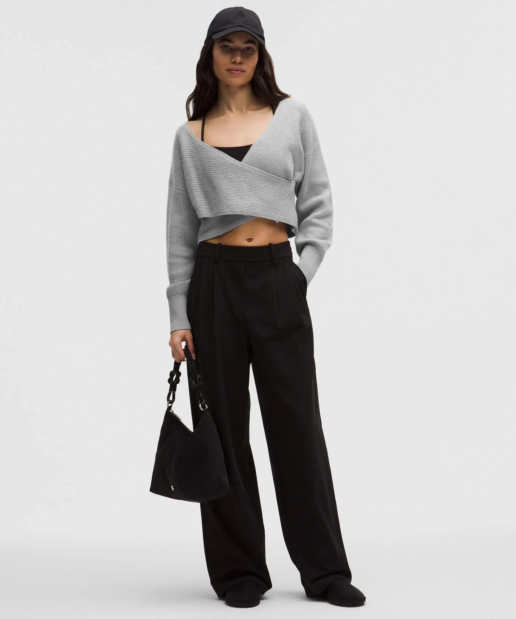 Lululemon Brushed Cotton Reversible Crossover Sweater