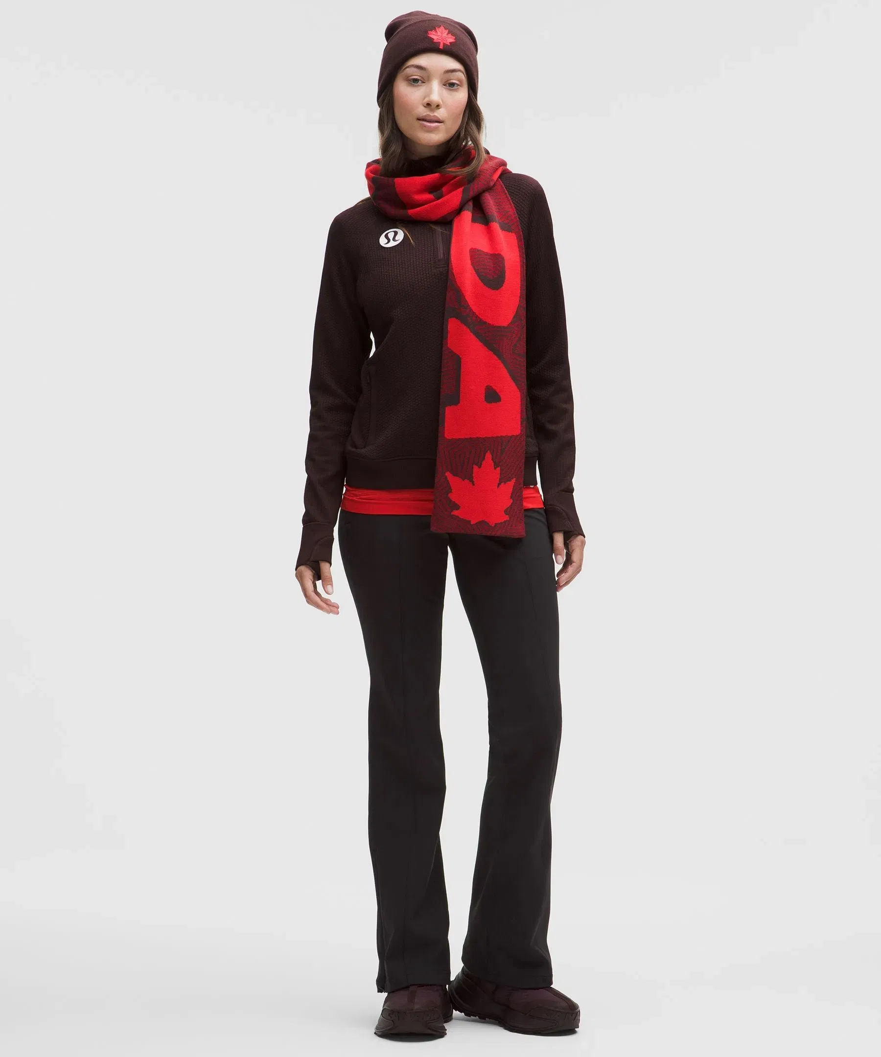 Lululemon Team Canada Cold Weather Flared Pant Regular *CPC Logo