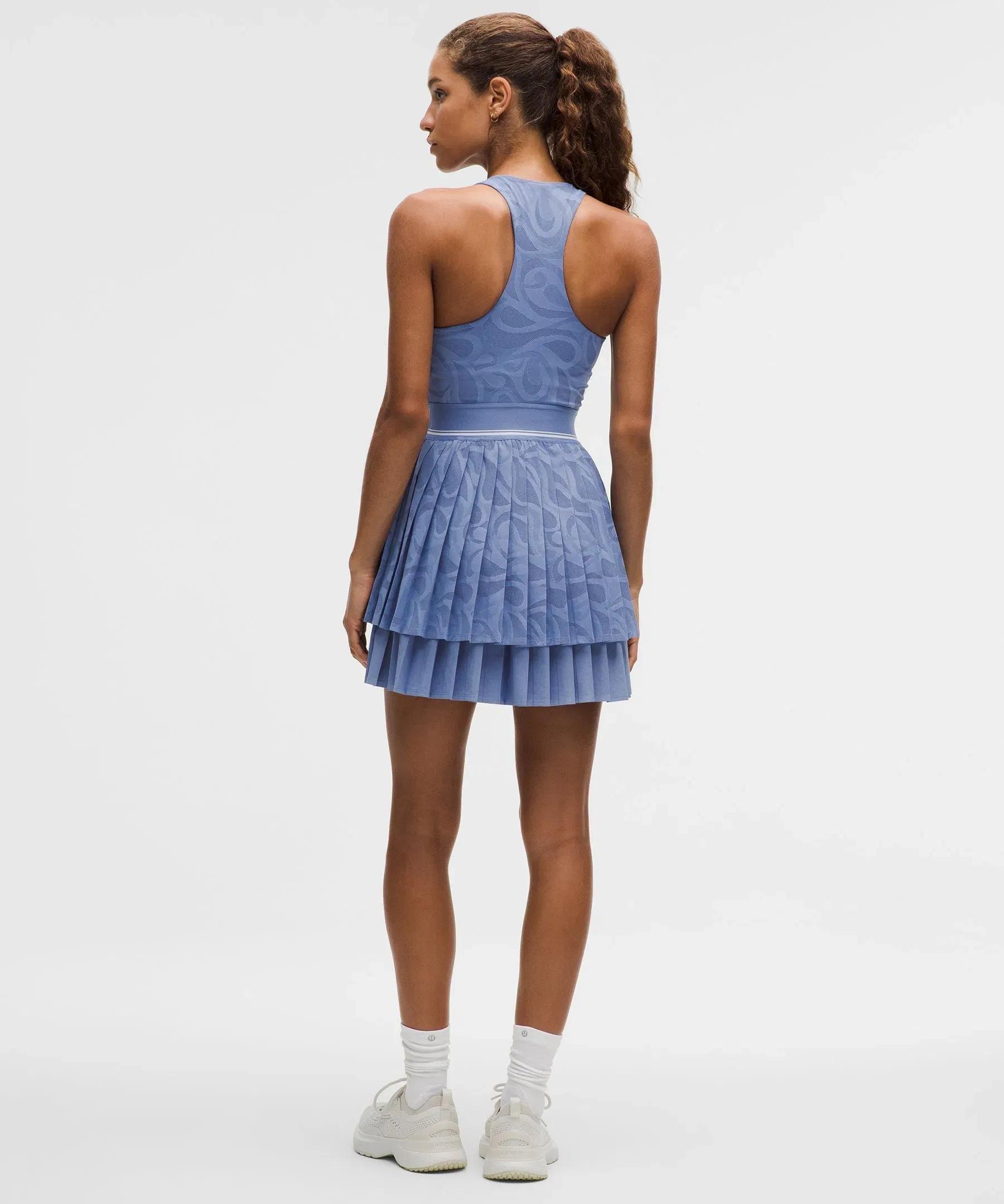 Lululemon Paisley-Mesh Pleated Tennis Dress