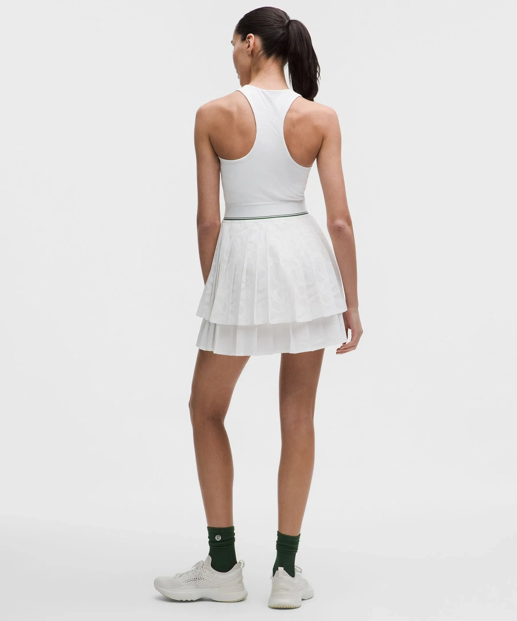 Lululemon Paisley-Mesh Pleated Tennis Dress