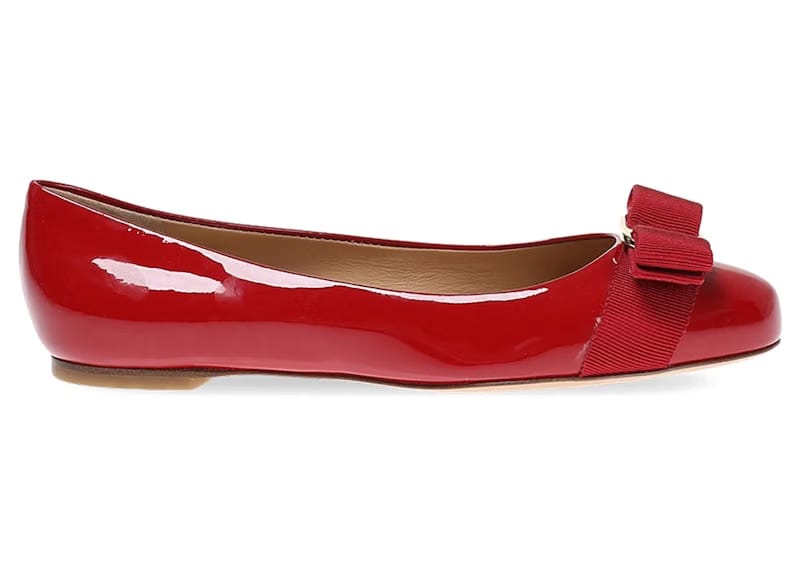 Ferragamo Mini Varina Ballerinas Red (Kids)