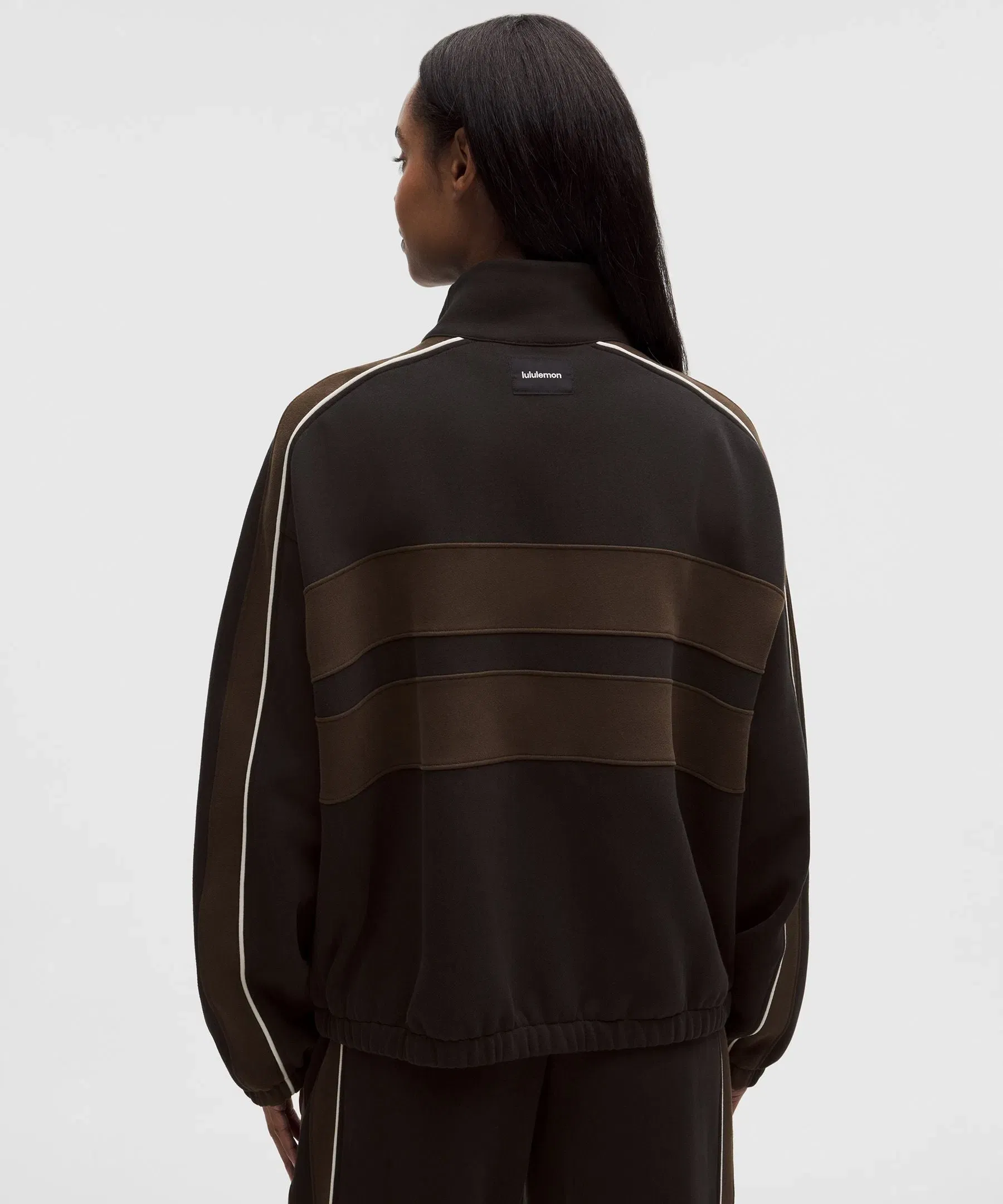 Lululemon Women's Steady State Oversized Funnel Full Zip *Stripe