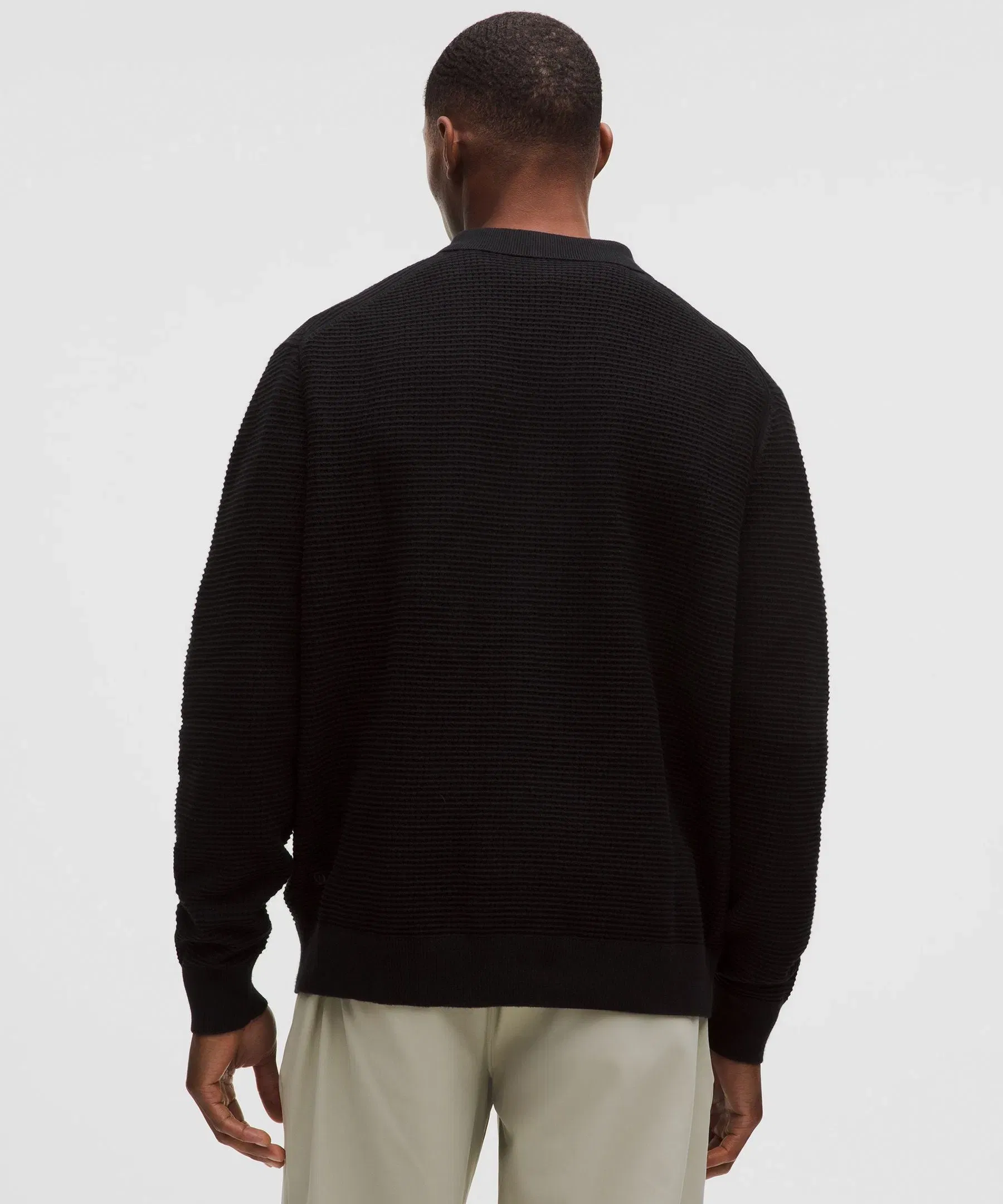 Lululemon Cotton-Blend Knit Collared Cardigan