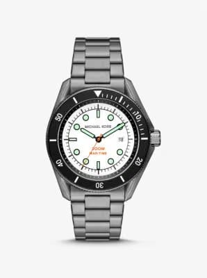 Michael Kors Oversized Hutton Gunmetal Watch Gunmetal